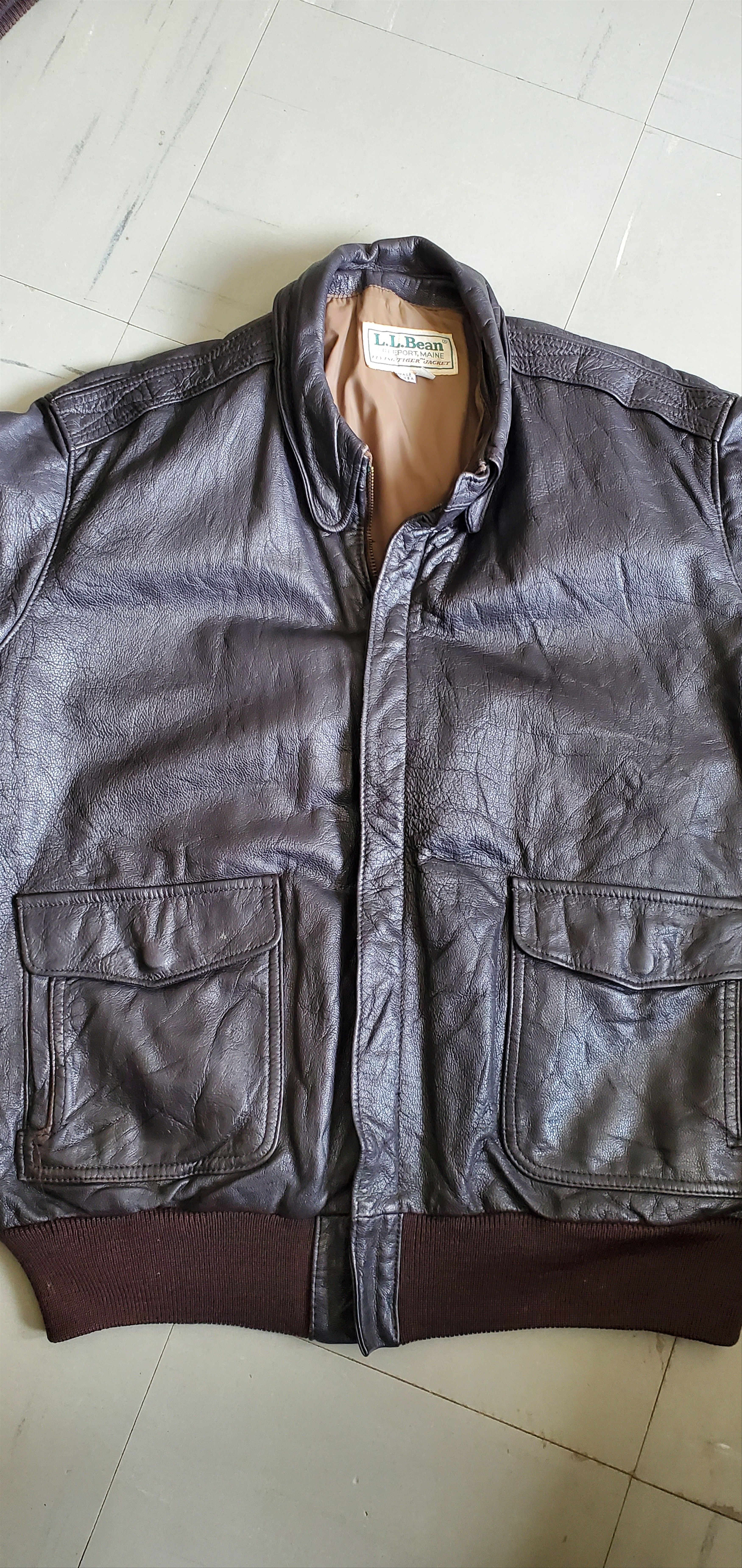 Vintage Bean Flying Tiger Goatskin Cockpit Jacket