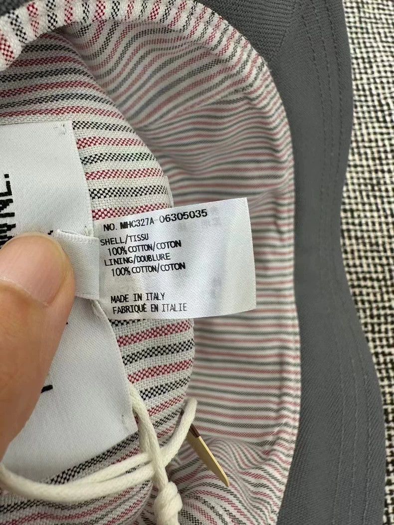 Thom Browne Thom Browne Classic grey fisherman's cap Size ONE SIZE - 7 Thumbnail