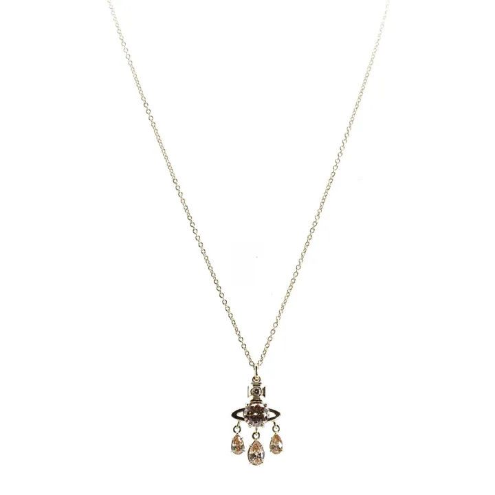 Vivienne Westwood Vivienne Westwood Joaquina Saturn Pendant Necklace 0079 Size ONE SIZE - 1 Thumbnail