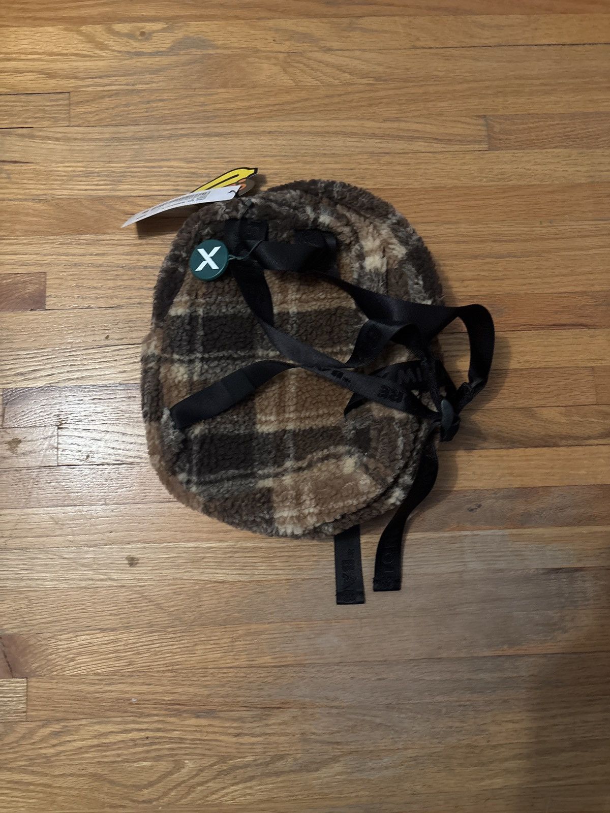 Bape Bape baby milo mini fur check backpack multicolor Size ONE SIZE - 7 Thumbnail