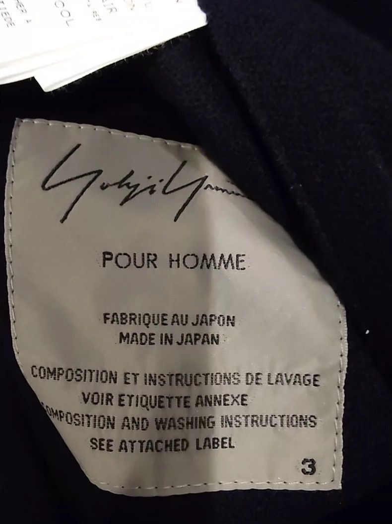 Yohji Yamamoto Yohji Yamamoto yohji yamamoto mainline wool blend hand-sti Size US L / EU 52-54 / 3 - 3 Thumbnail