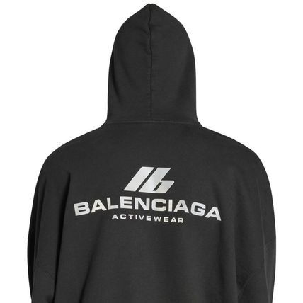 Balenciaga o1w1db10226 Activewear Hoodie Oversized in Black Size US M / EU 48-50 / 2 - 6 Thumbnail
