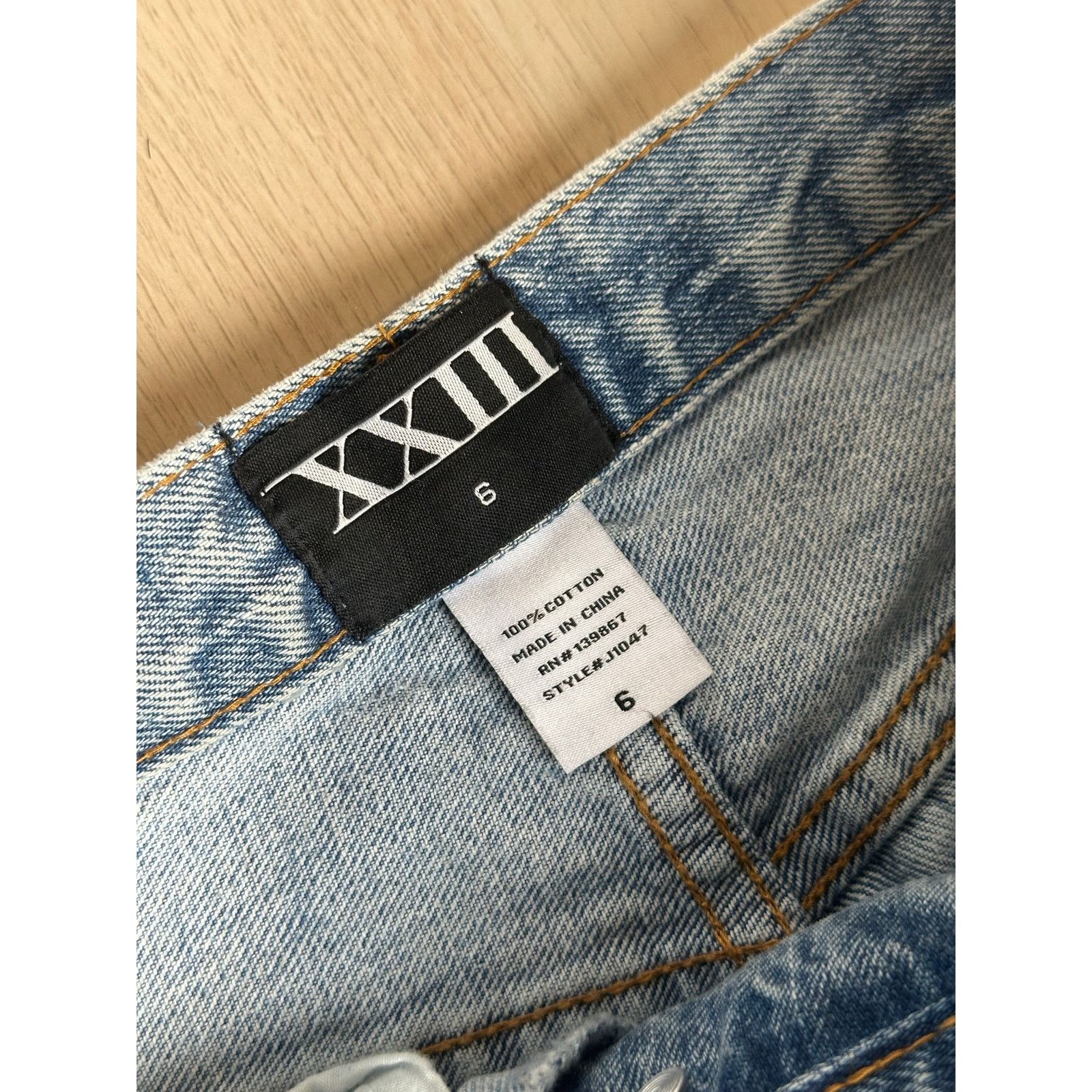Twenty Twenty Three Brand Blue Denim - Size 6 - 100% Cotton Size 28" / US 6 / IT 42 - 2 Thumbnail