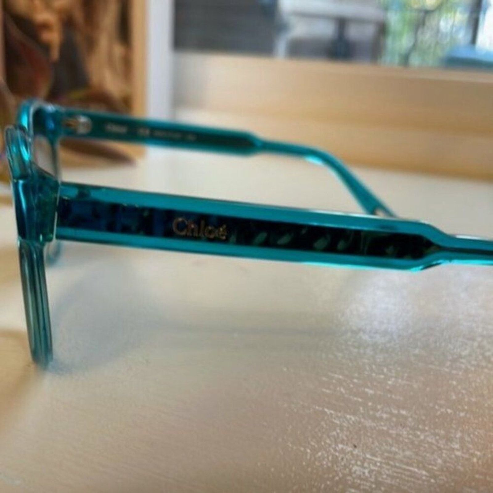 Chloe Chloe Willow 52mm Round Sunglasses Blue Size ONE SIZE - 6 Thumbnail