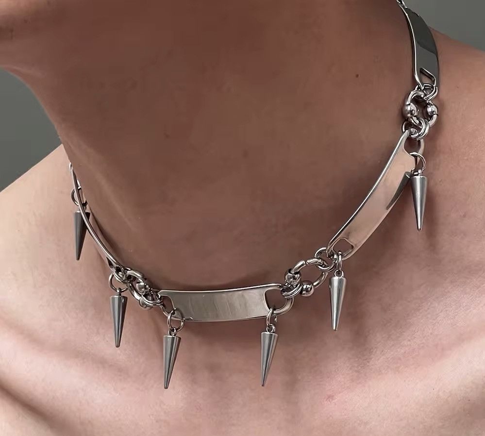 Jewelry × Vintage Metal Collar Rivet Necklace Size ONE SIZE - 2 Thumbnail