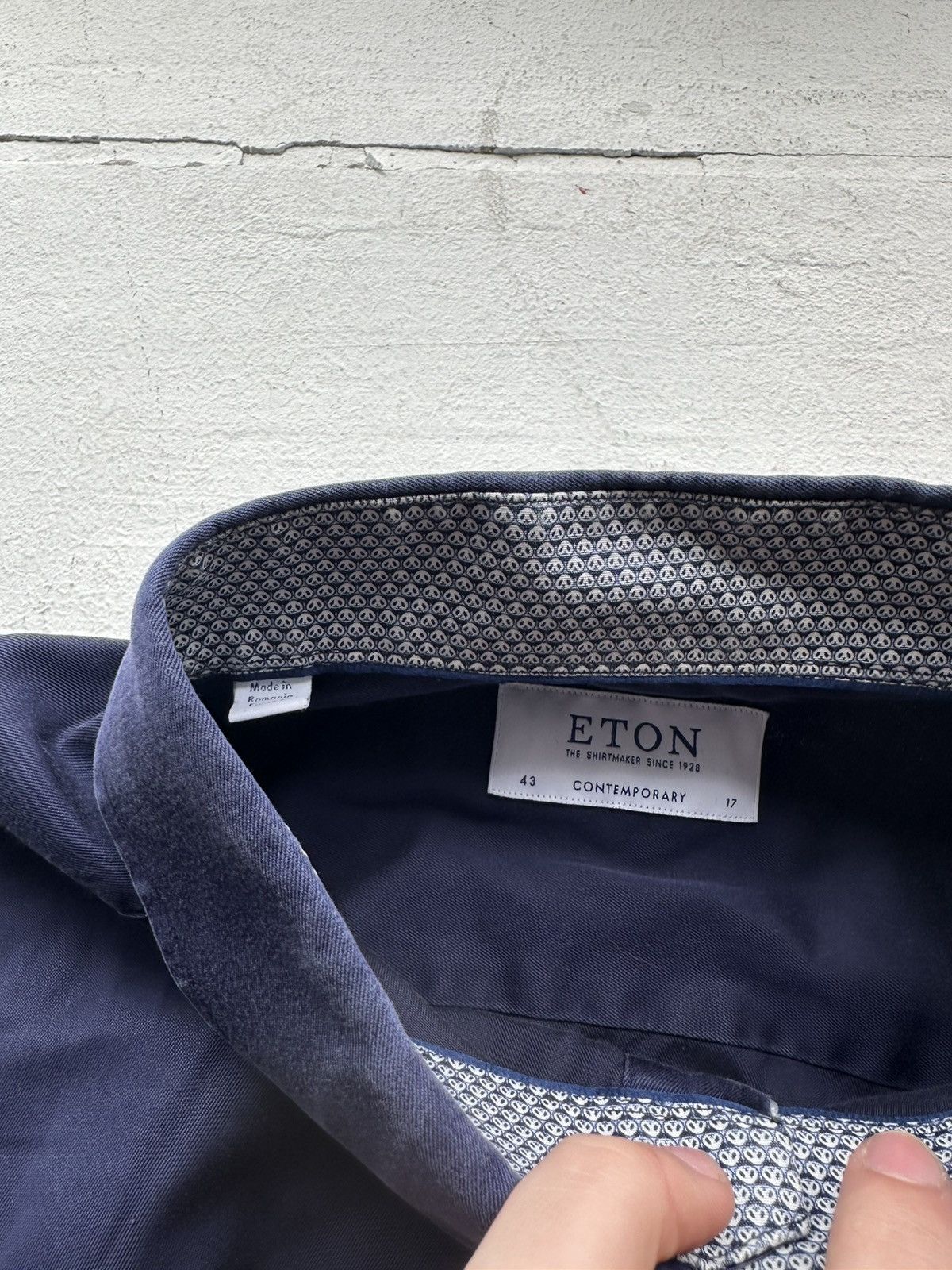 Eton × Vintage 🚨 VINTAGE ETON Spa Button Up Luxury Shirt Made in Italy Size US M / EU 48-50 / 2 - 5 Thumbnail