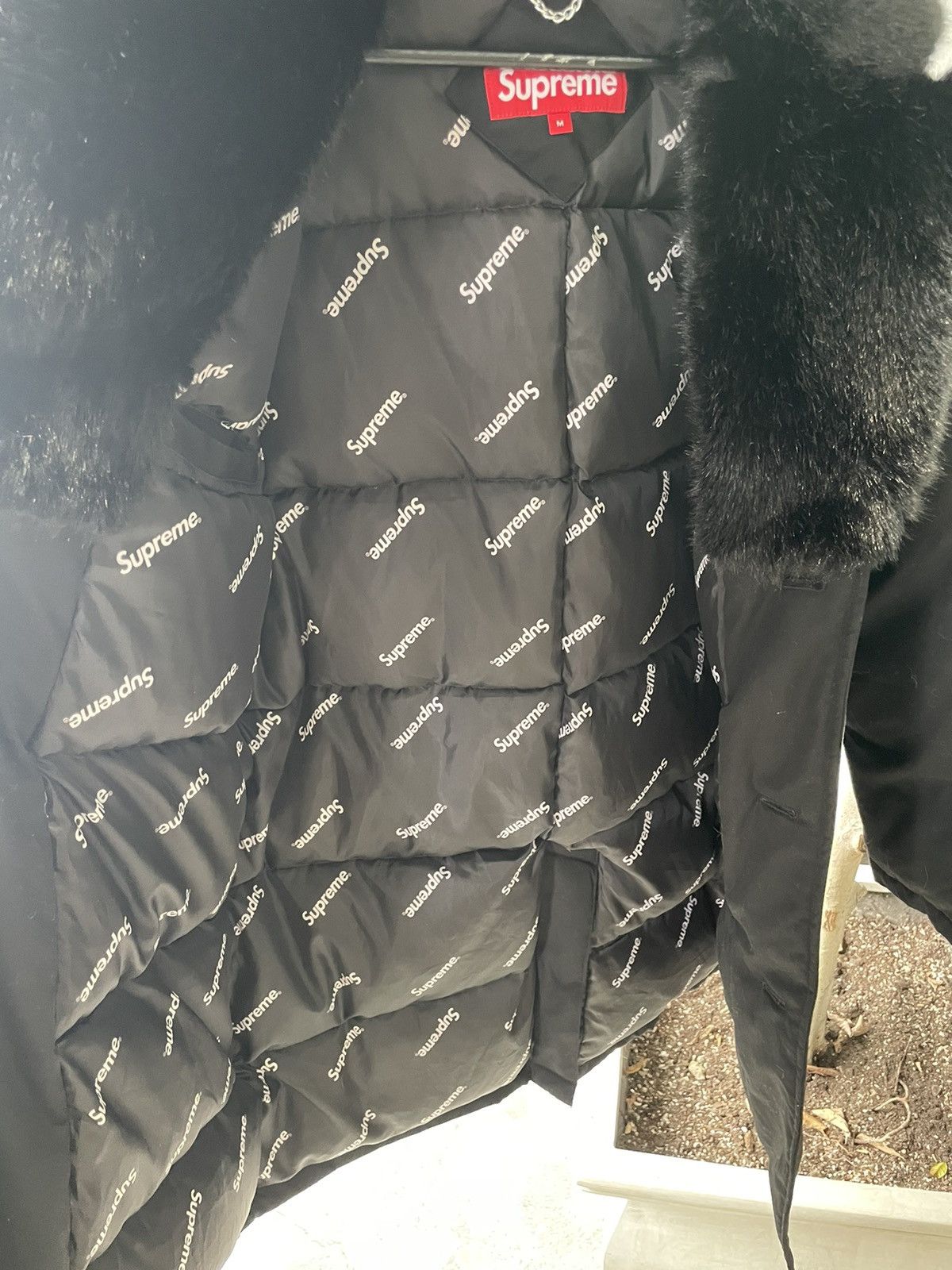 Supreme Supreme Down Trench Coat Black Size US M / EU 48-50 / 2 - 4 Thumbnail