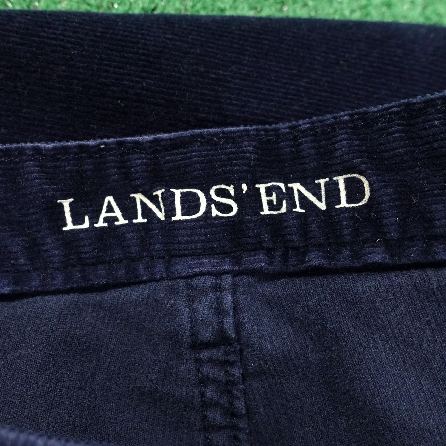Lands' End Lands' End Pants Womens 20W Blue Corduroy Mid Rise Straight Chino 43x27 Size 42" / US 20 - 7 Thumbnail