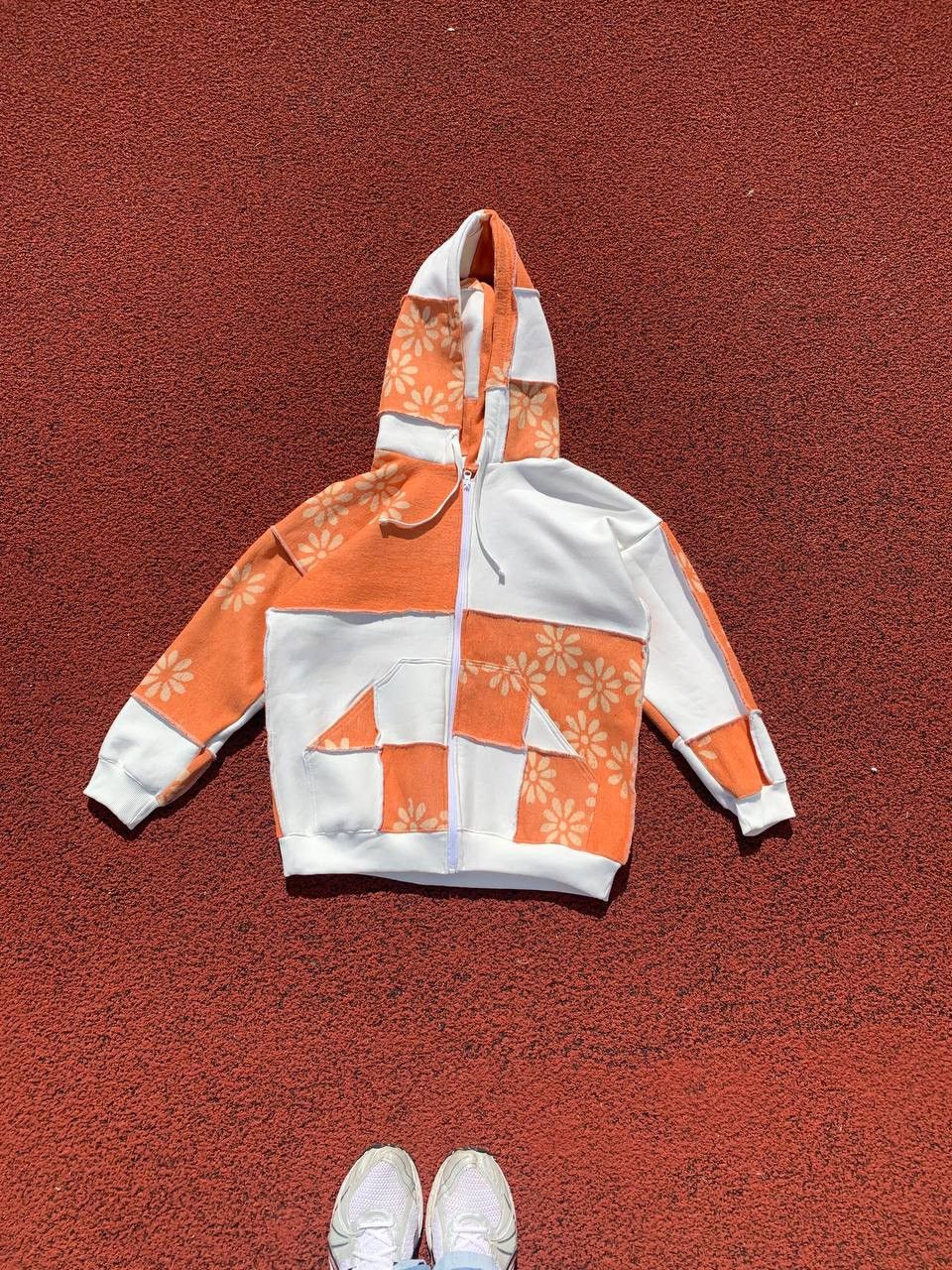 Handmade × Vintage Vintage Y2k Upcycled Zip Hoodie Size US M / EU 48-50 / 2 - 1 Thumbnail