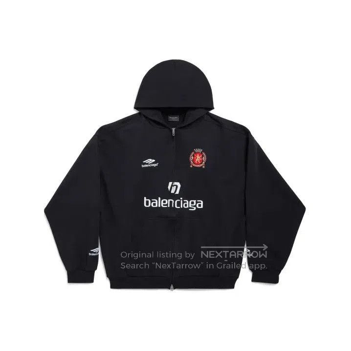 Balenciaga Balenciaga Black Logo Print Hooded Sweatshirt. Size US M / EU 48-50 / 2 - 1 Thumbnail