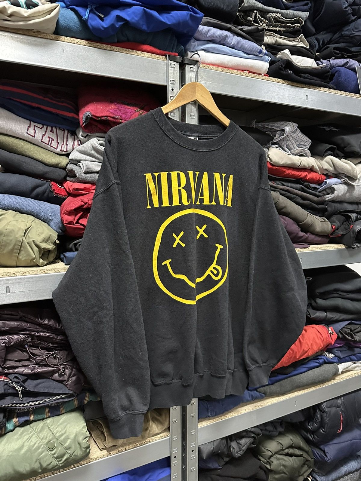 Nirvana Vintage Nirvana Sweatshirt Band Big Logo Pullover Boxy Fit Size US XL / EU 56 / 4 - 2 Thumbnail