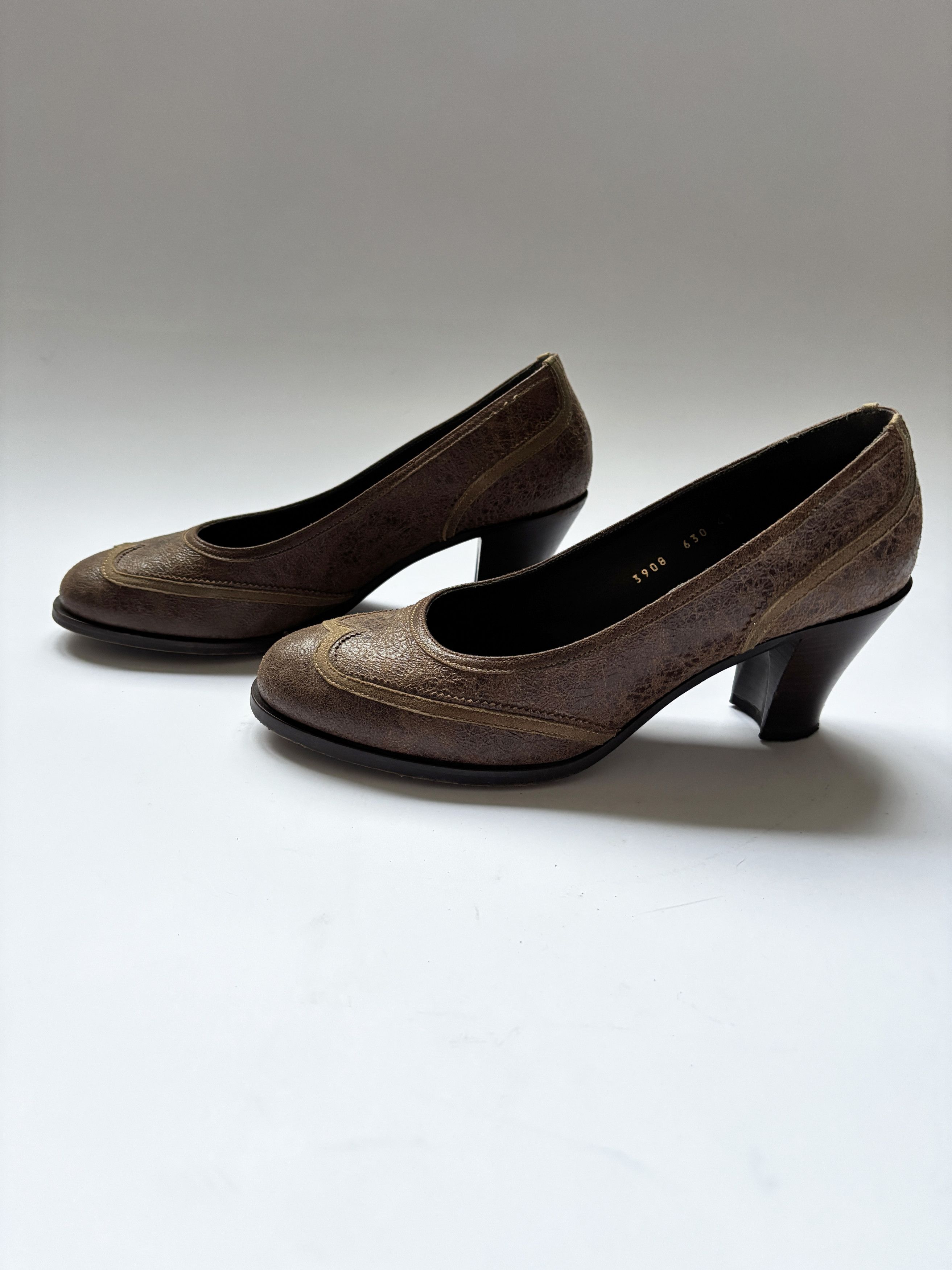 Dries Van Noten ⚡️QUICK SALE⚡️Dries Van Noten Brown Heeled Pumps Shoes Size US 11 / IT 41 - 4 Thumbnail
