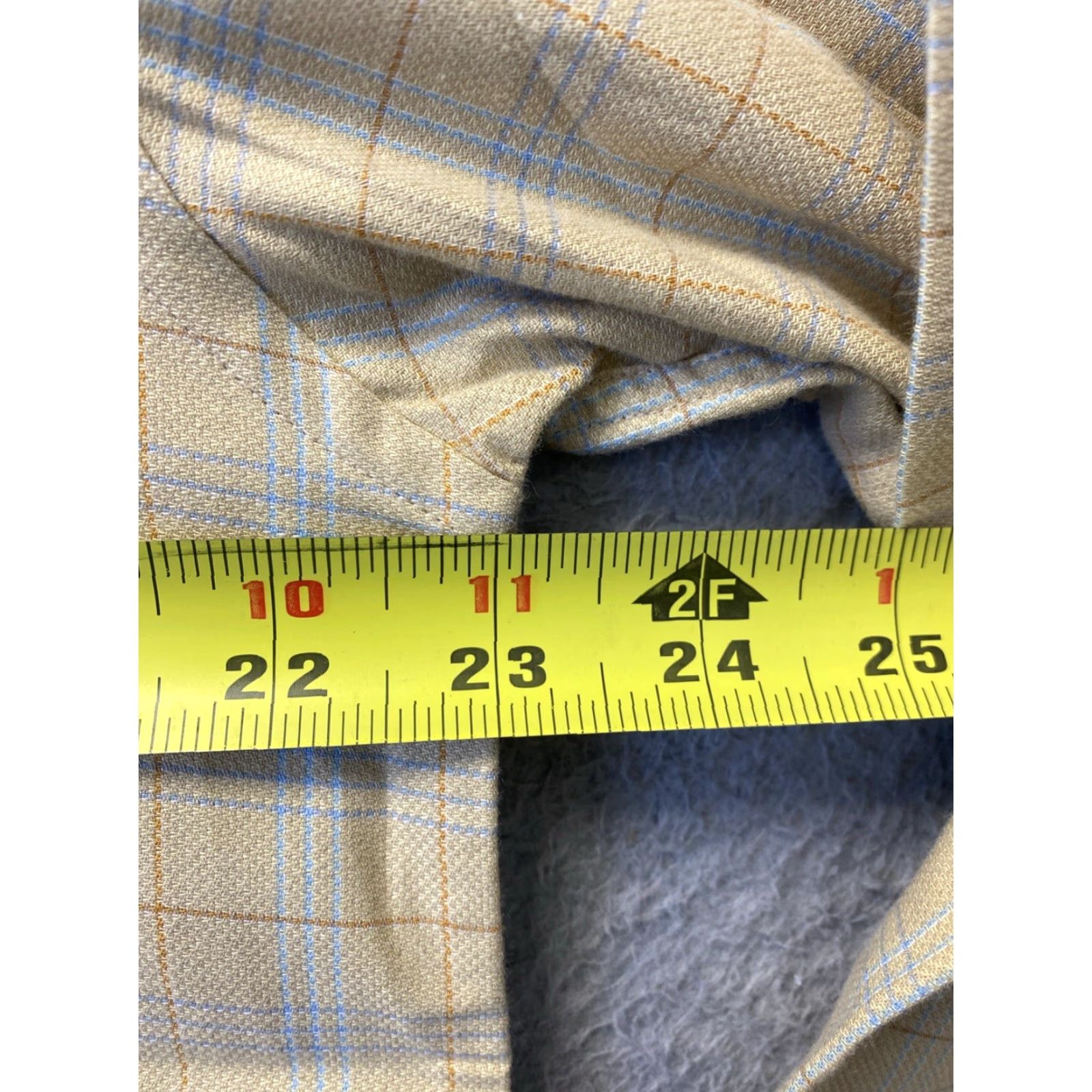 Ralph Lauren Joseph Abboud Gold Plaid Button-Up Shirt Mens Size M Long Sleeve Casual Workwear Size US M / EU 48-50 / 2 - 5 Thumbnail