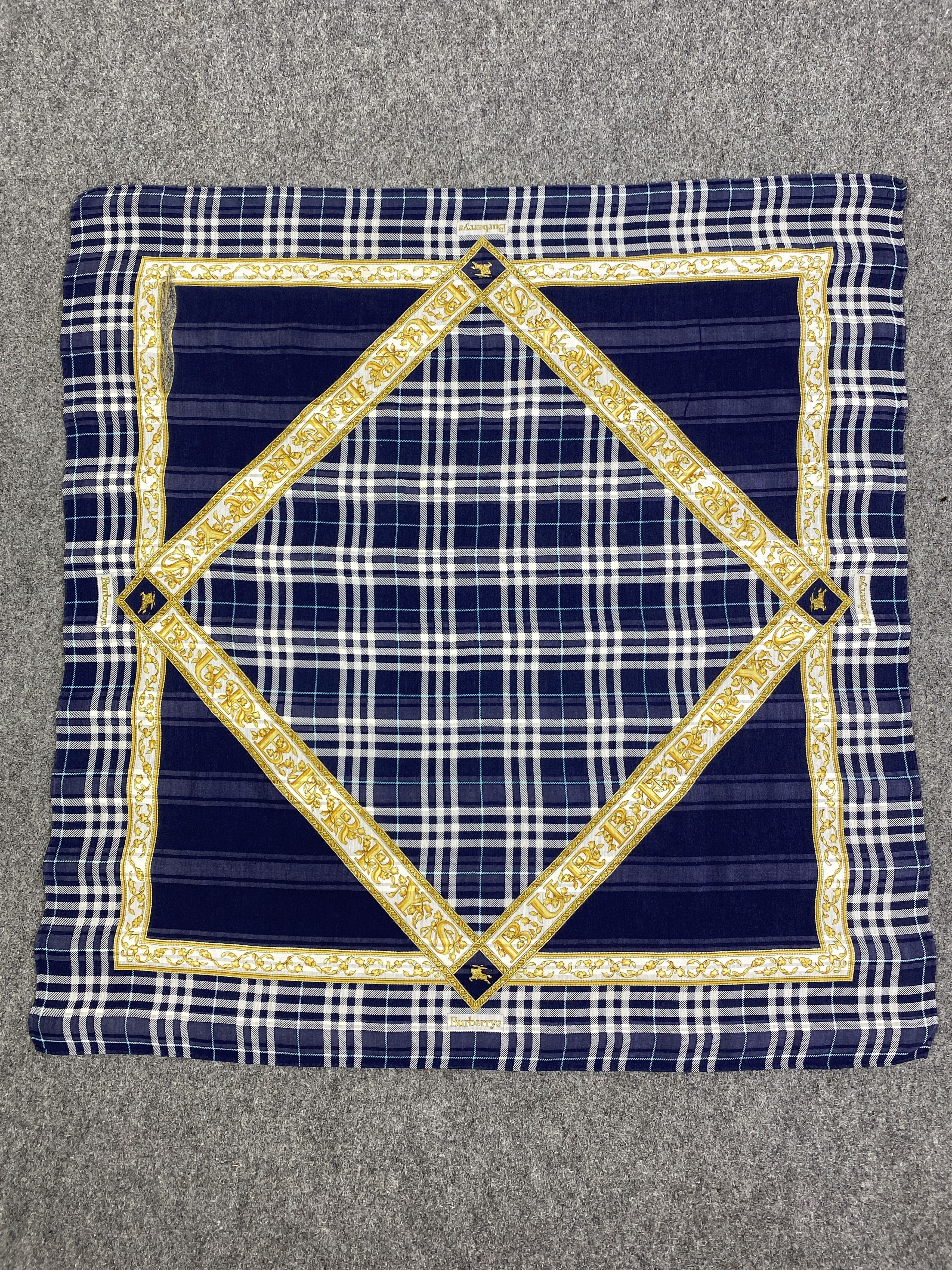 Burberry Vintage Burberry Handkerchief / Neckerchief HKC1066 Size ONE SIZE - 4 Thumbnail
