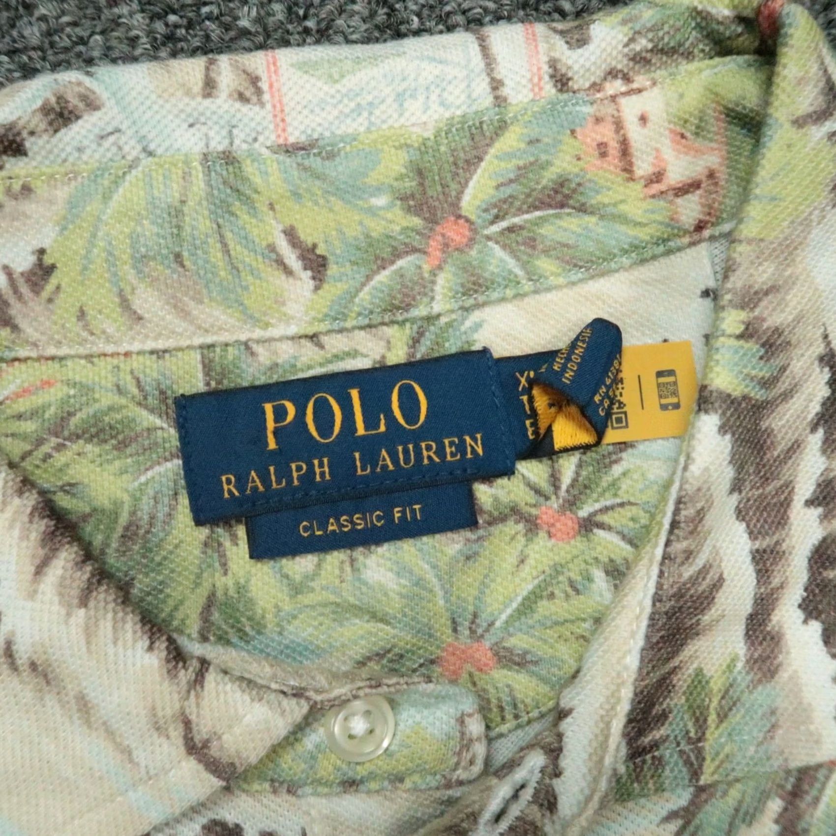Polo Ralph Lauren VINTAGE Polo Ralph Lauren Shirt Mens XL Brown Classic Havana Beach Print NWT Size US XL / EU 56 / 4 - 3 Thumbnail