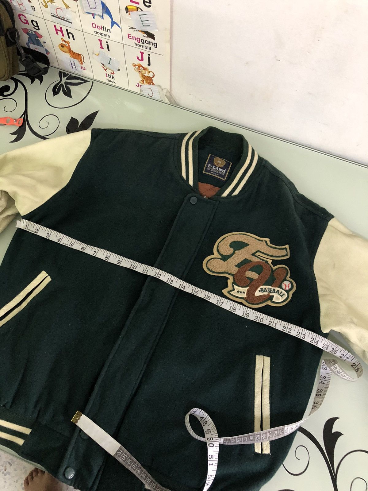 MLB Vtg 90s Ivy Spirit Baseball Team Varsity Jacket Arm Leather Size US L / EU 52-54 / 3 - 22 Thumbnail