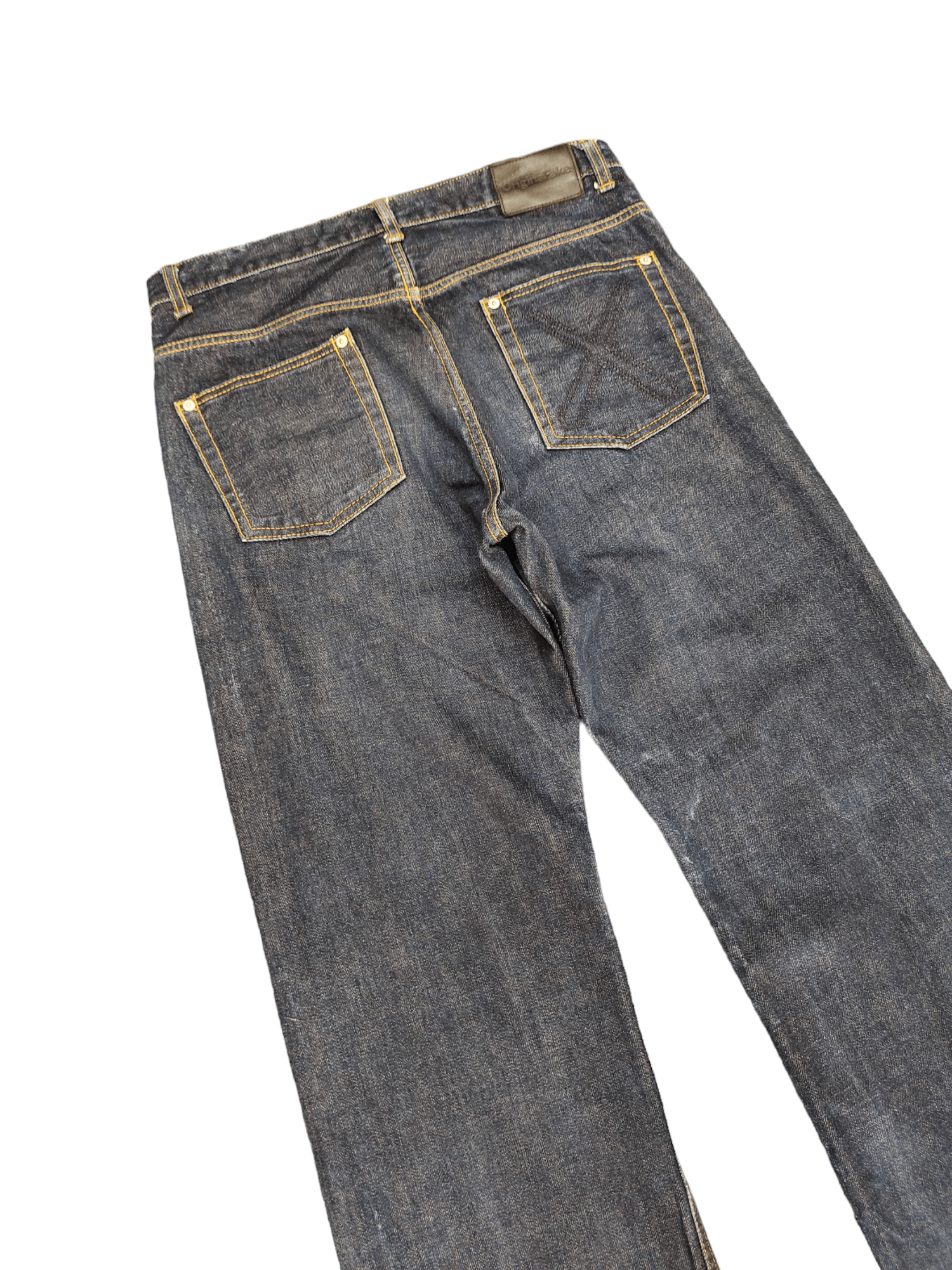 Kaws × Medicom Toy × Original Fake Original Fake X Kaws Selvedge Distressed Hem Denim Jeans Size US 33 - 4 Thumbnail