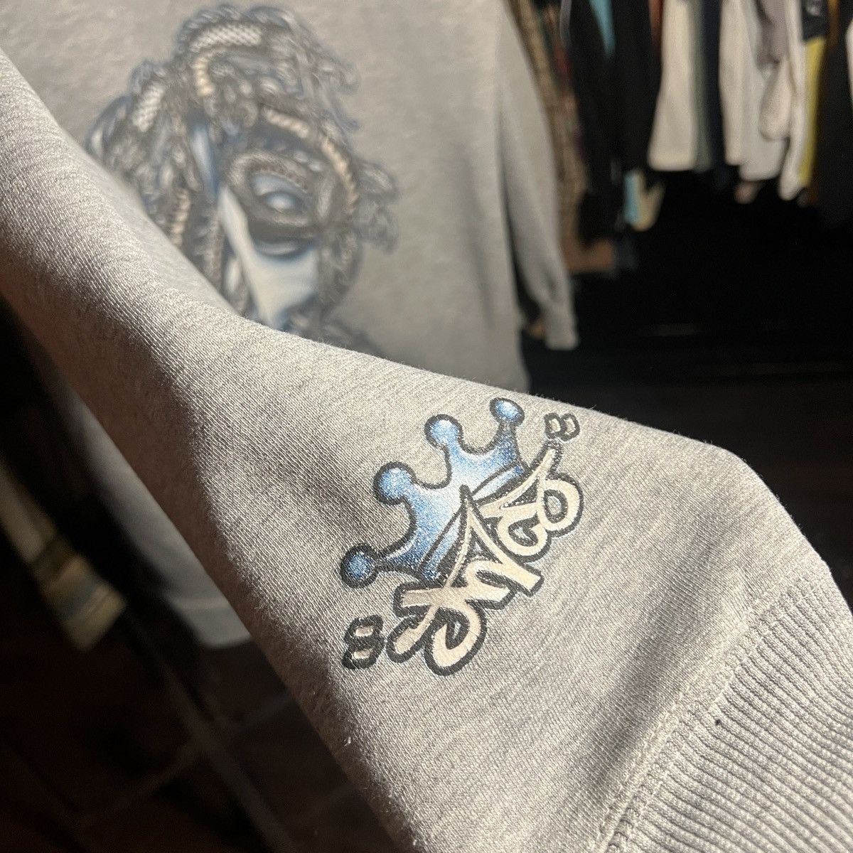 JNCO OG Y2K JNCO Crown Hoodie Yin Yang Twin Dragon Back Hit Size US L / EU 52-54 / 3 - 4 Thumbnail