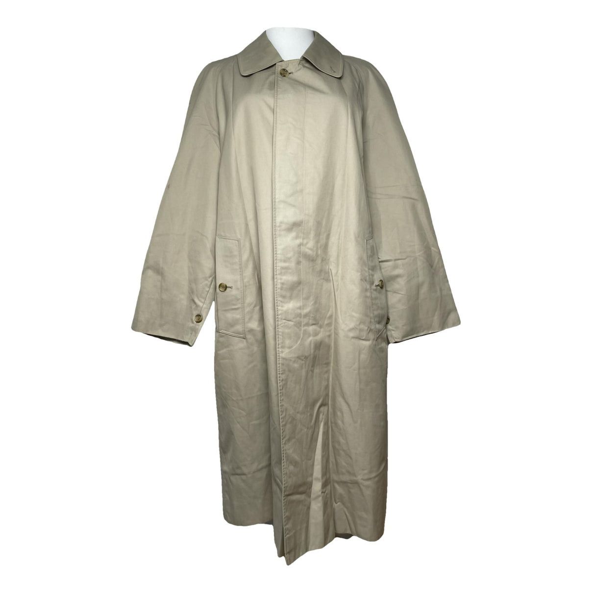 Burberry Beige Cotton Coat Size L / US 10 / IT 46 - 1 Thumbnail