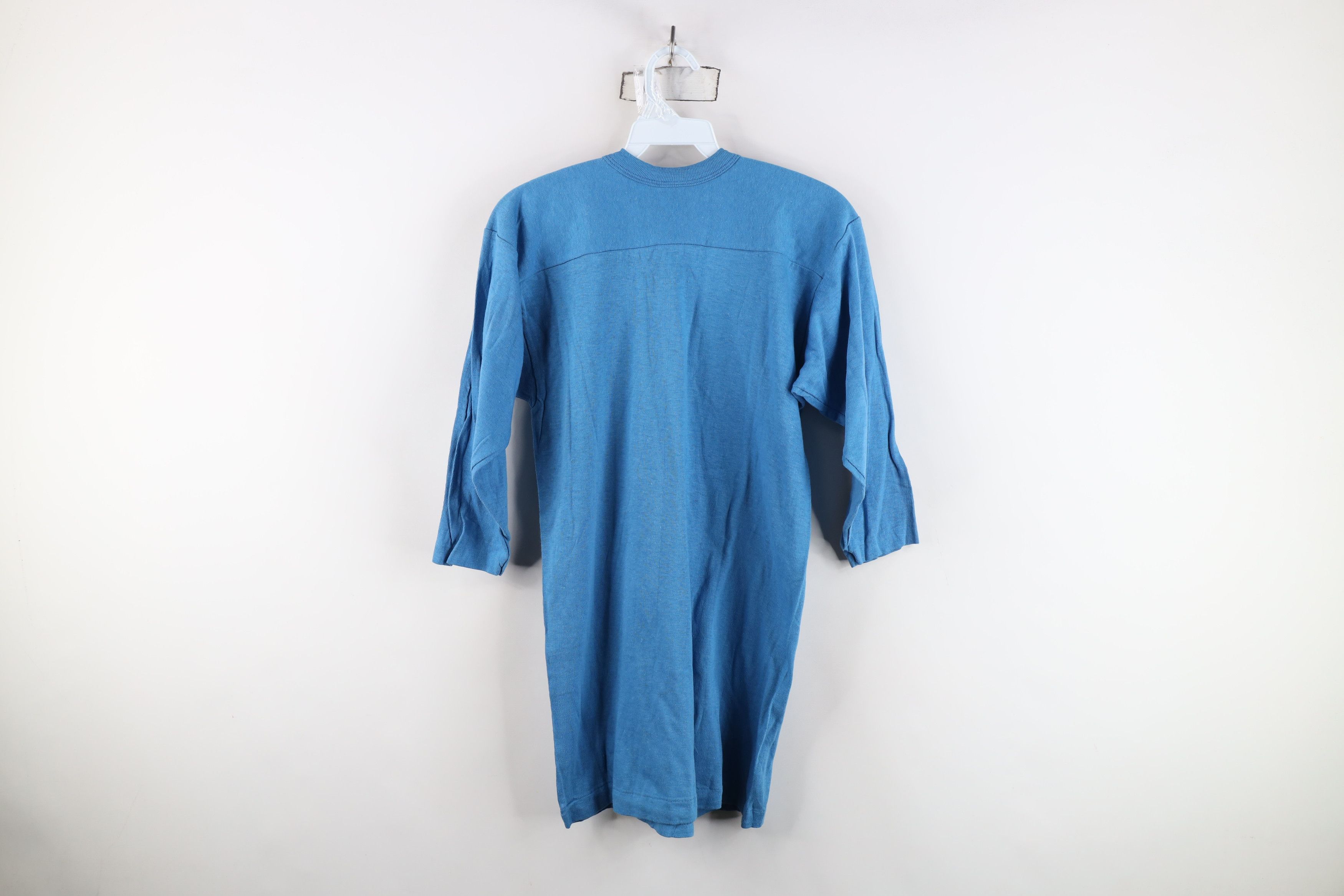 Vintage Deadstock Vintage 60s 70s Football Jersey T-Shirt Blue USA Size US S / EU 44-46 / 1 - 10 Thumbnail