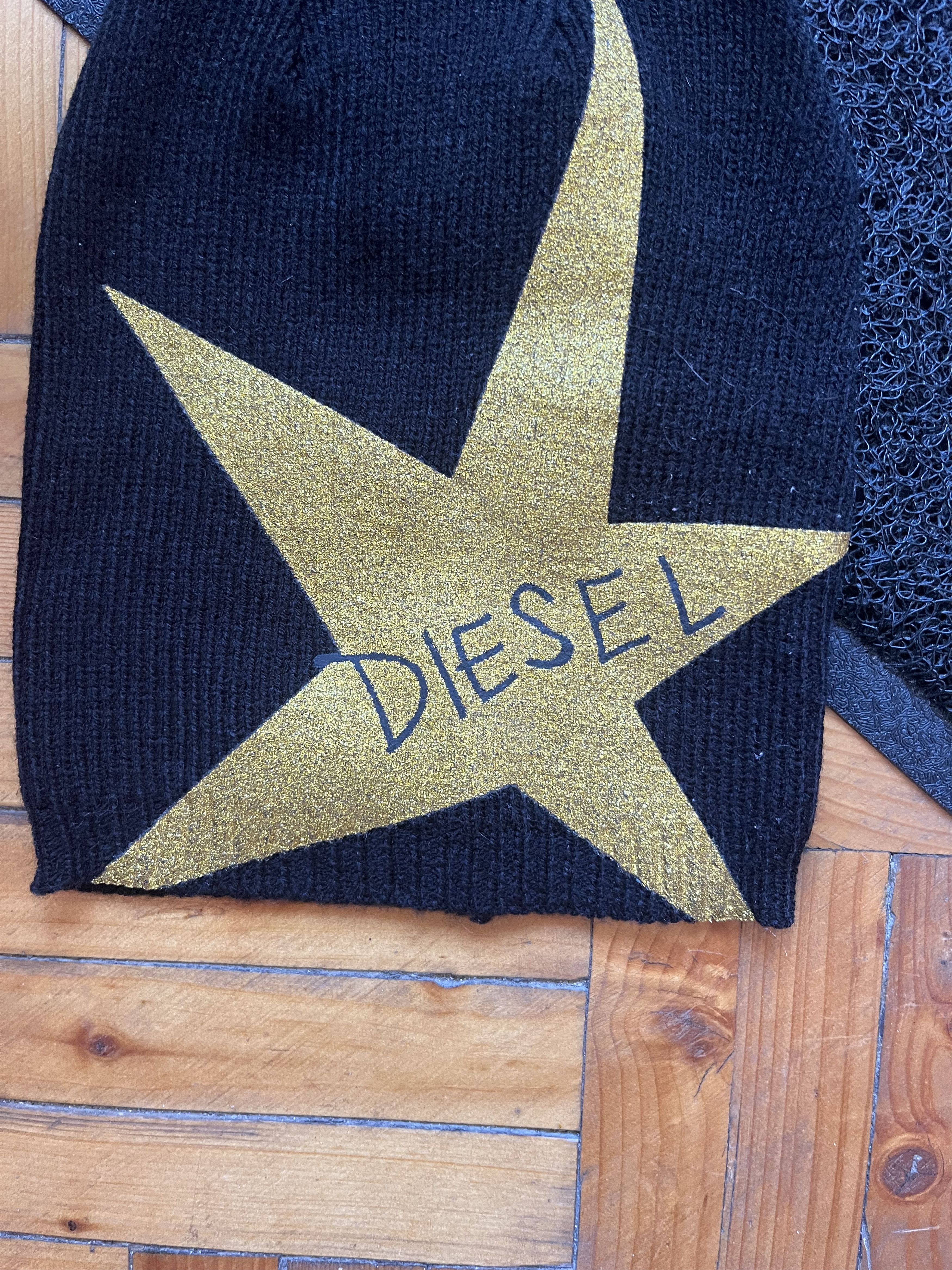 Diesel Diesel Avant Garde Big Logo Streetwear Black Hat With Star Size ONE SIZE - 2 Thumbnail