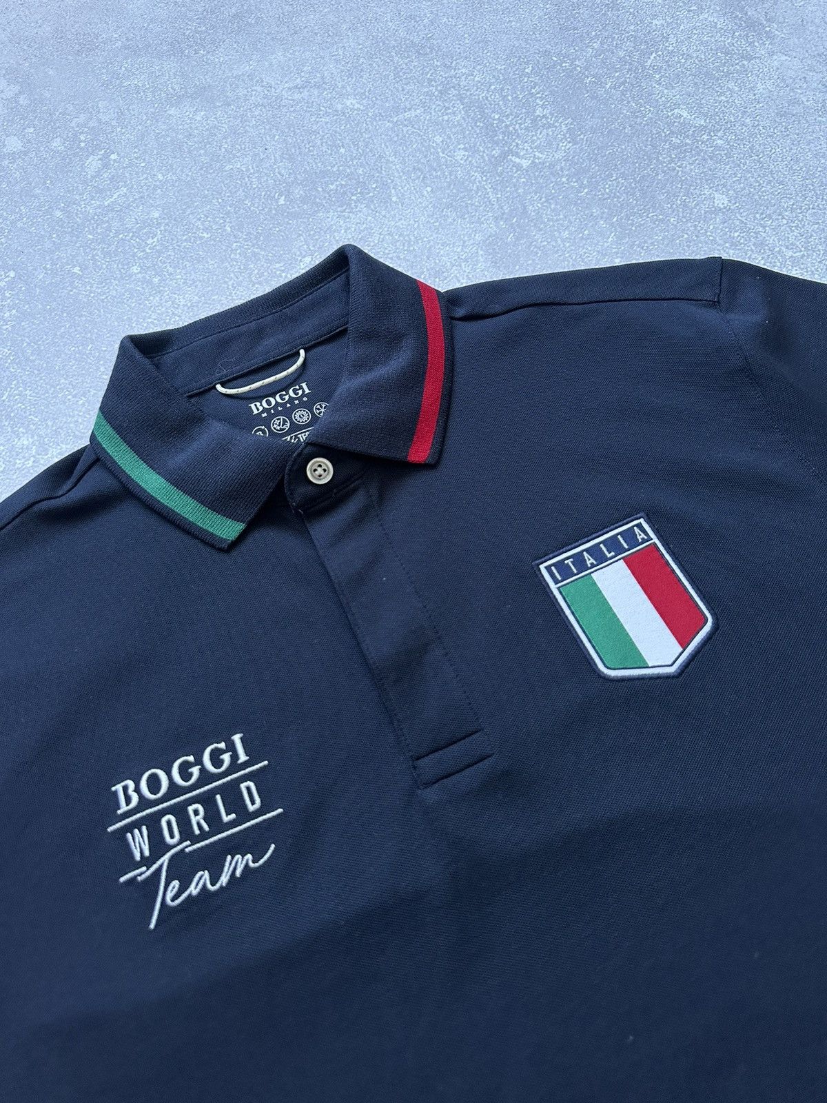 Boggi × Designer Polo BOGGI Milano Dark Blue size M Size US M / EU 48-50 / 2 - 4 Thumbnail