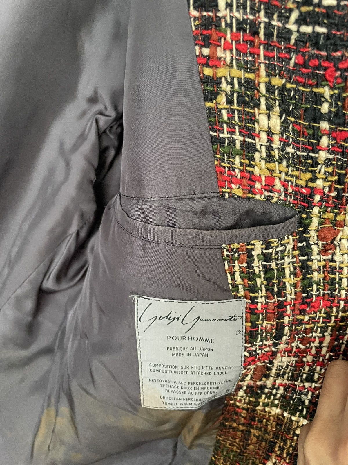 Yohji Yamamoto 80’s Pour Homme Silk-Linen Tweed Sport Coat Size US S / EU 44-46 / 1 - 5 Thumbnail