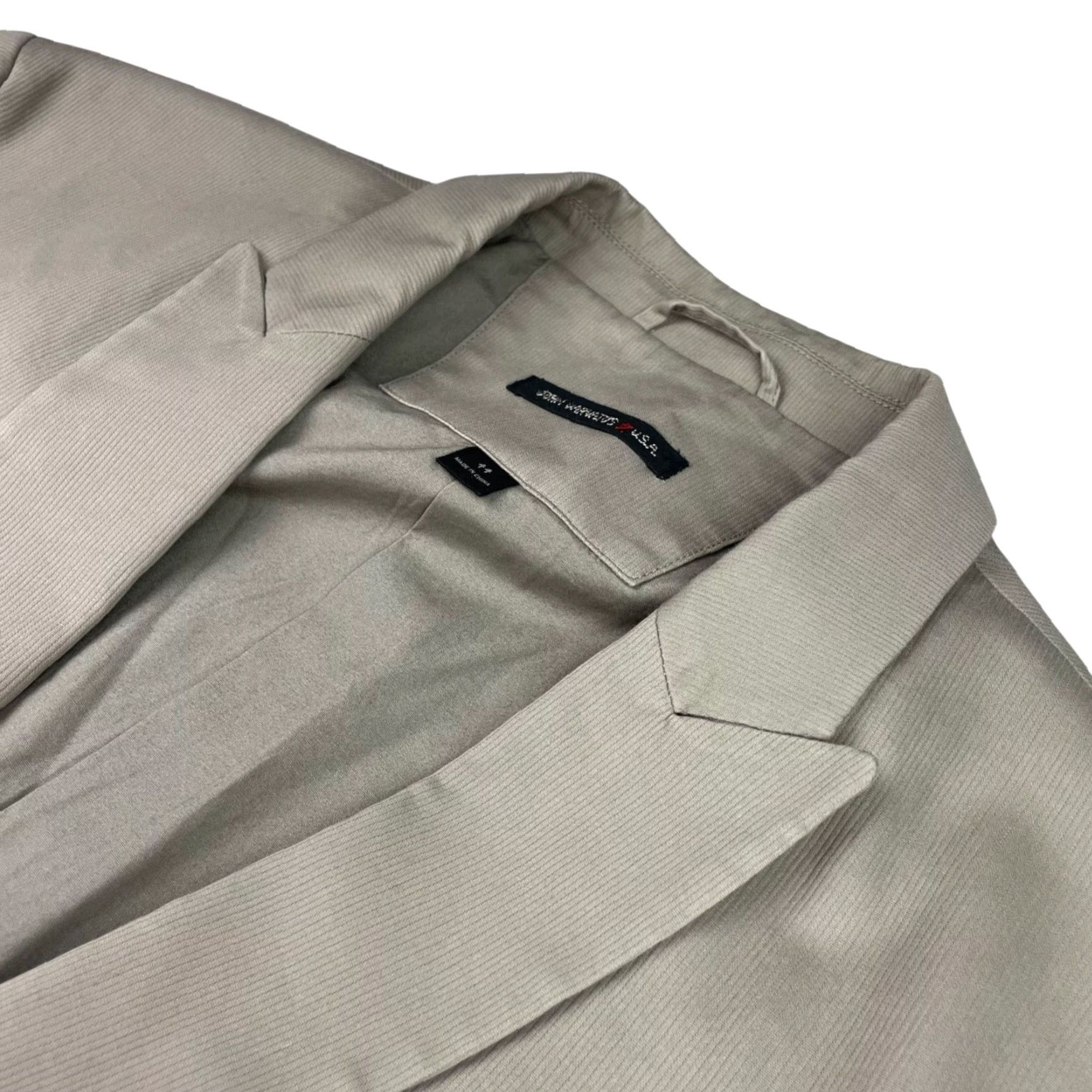 John Varvatos John Varvatos Men's Blazer Jacket 2-Button Single-Breasted Khaki/Tan 44R 100% Cotton Beige Size 44R - 2 Thumbnail