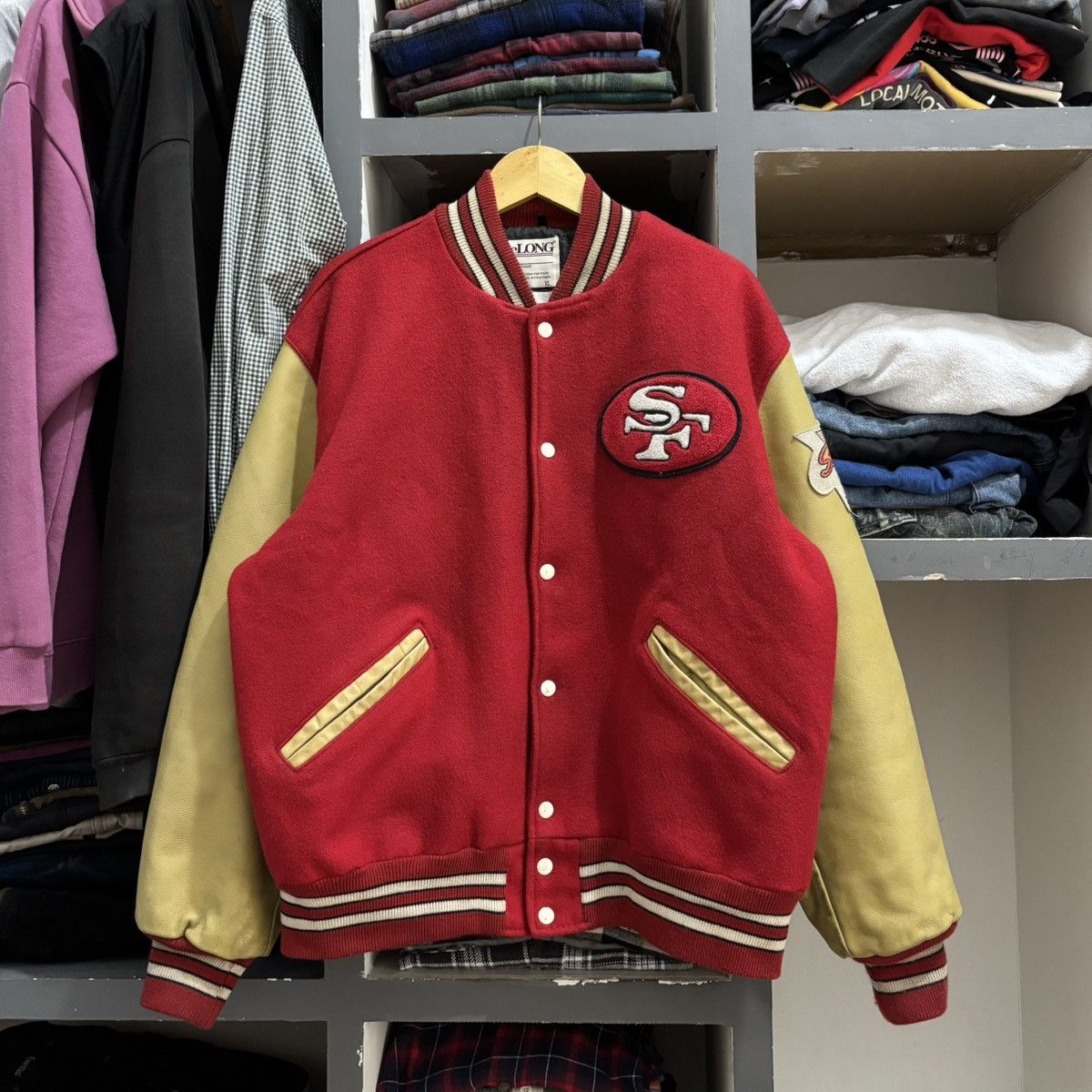 NFL Vintage 90's 49ers SuperBowl Champs Jacket Size US XL / EU 56 / 4 - 1 Thumbnail