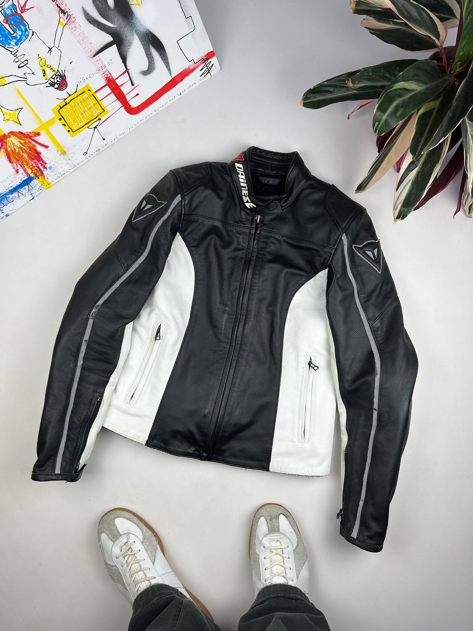 Dainese × Genuine Leather × Vintage Vintage Dainese Motorcycle Genuine Racing Leather Size US S / EU 44-46 / 1 - 1 Thumbnail