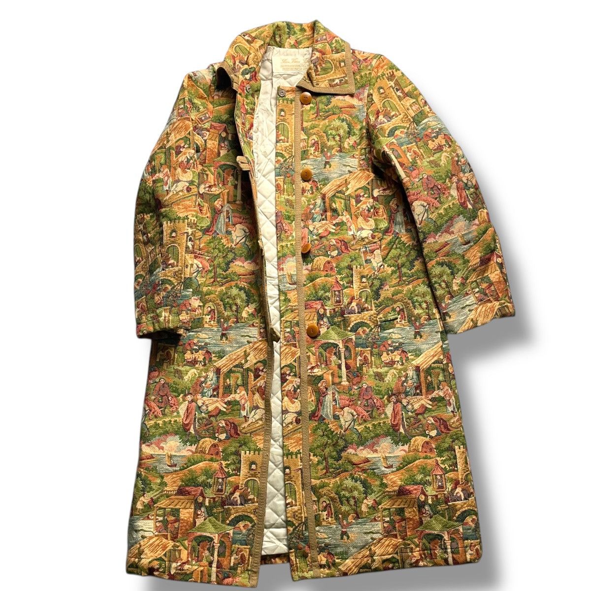 Japanese Brand 🇯🇵 LE ZEPHYR BUTTON UP PRINTED HEAVY COAT JACKET Size M / US 6-8 / IT 42-44 - 11 Thumbnail