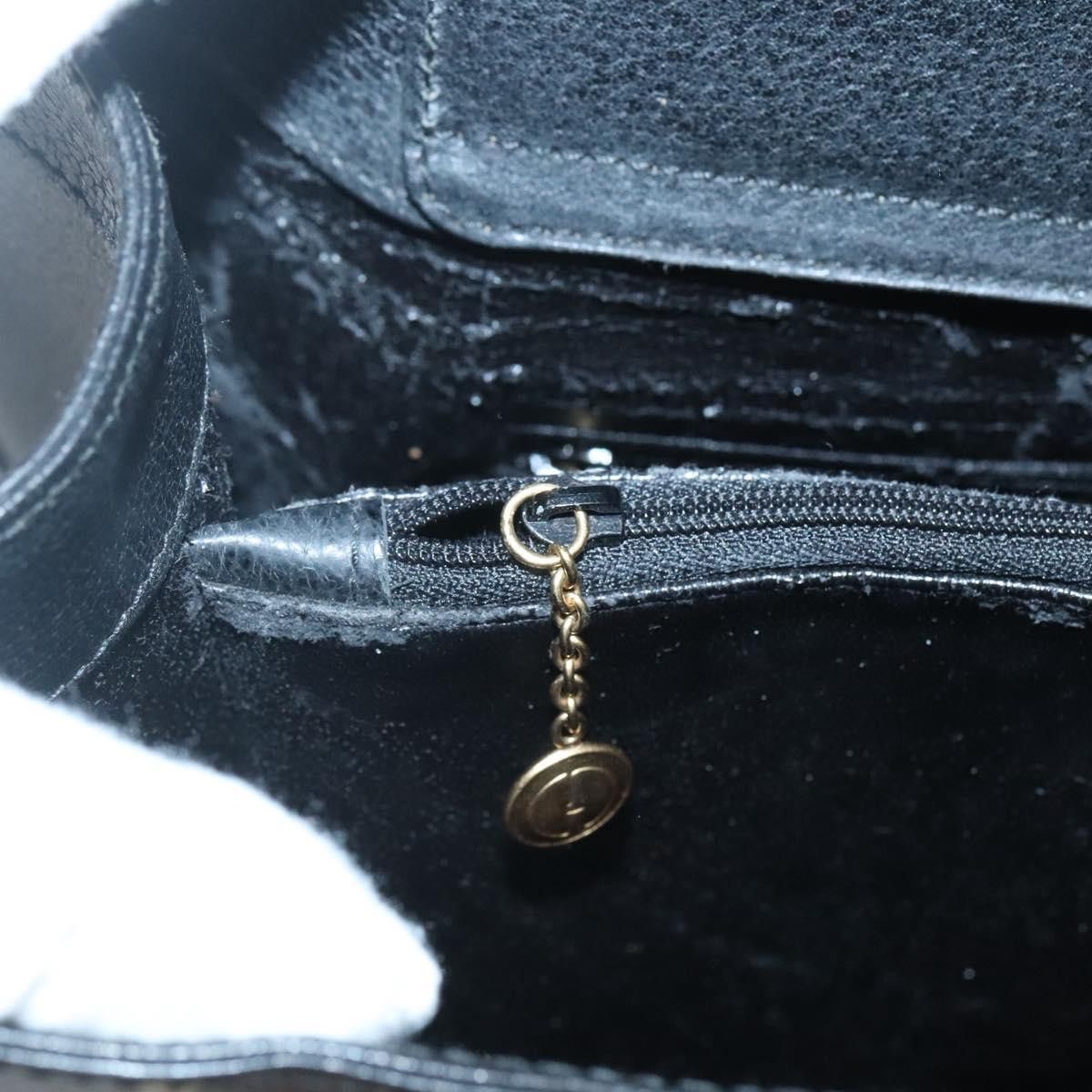 Gucci GUCCI Bamboo Hand Bag Leather Black Gold 002 1095 002 1095 Size ONE SIZE - 14 Thumbnail