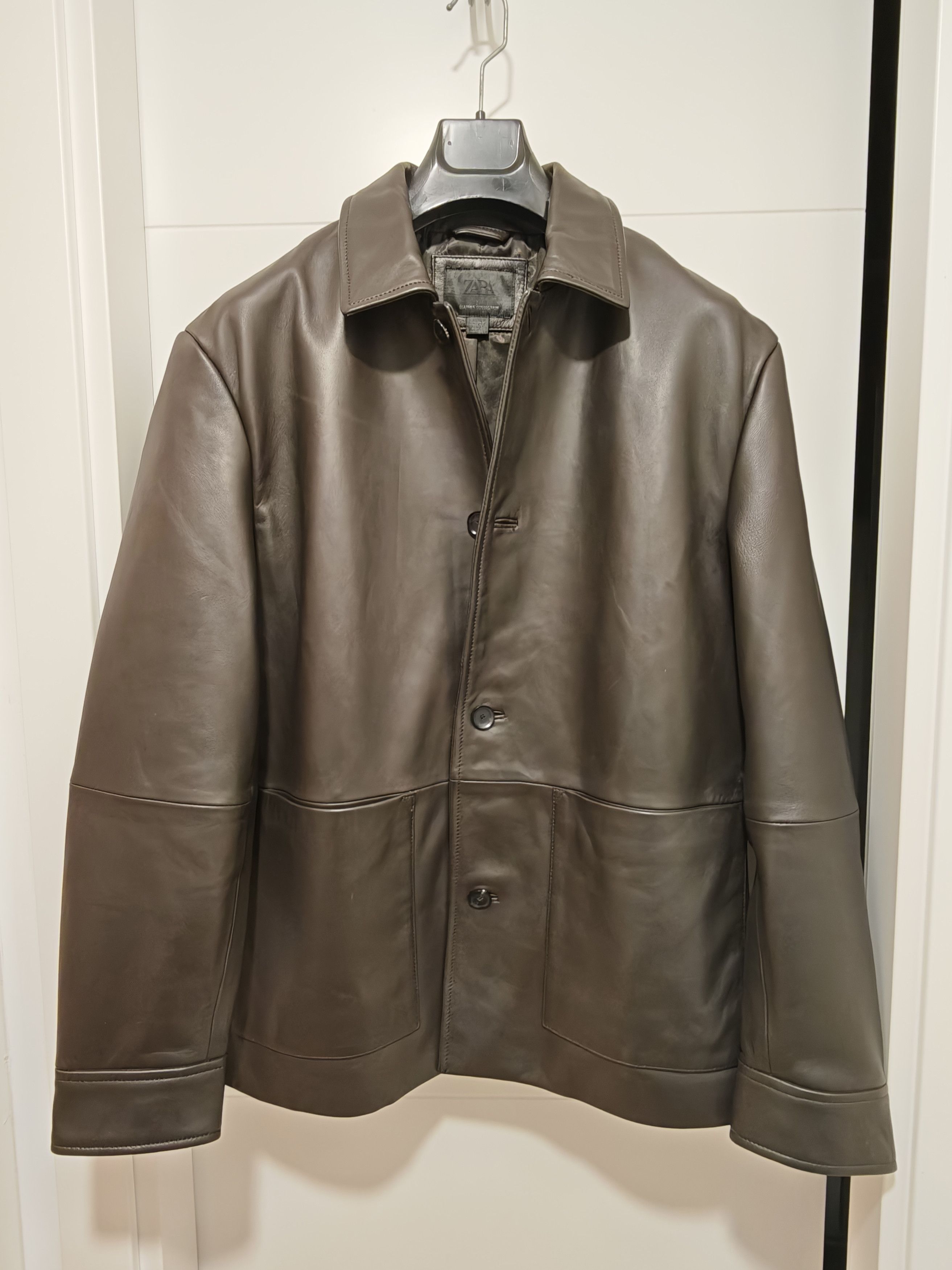 Zara ZARA - Leather Jacket - Size M Size US M / EU 48-50 / 2 - 1 Thumbnail