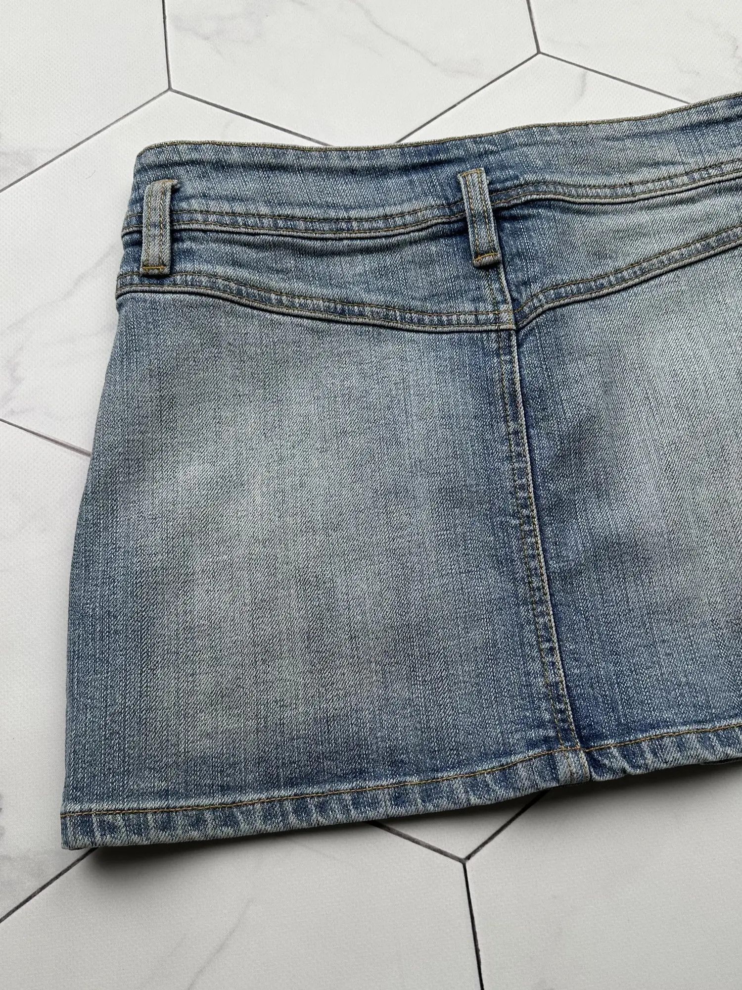 Japanese Brand Vintage Zipped Mini Skirt (B460)E2D15 Size 28" / US 6 / IT 42 - 5 Thumbnail