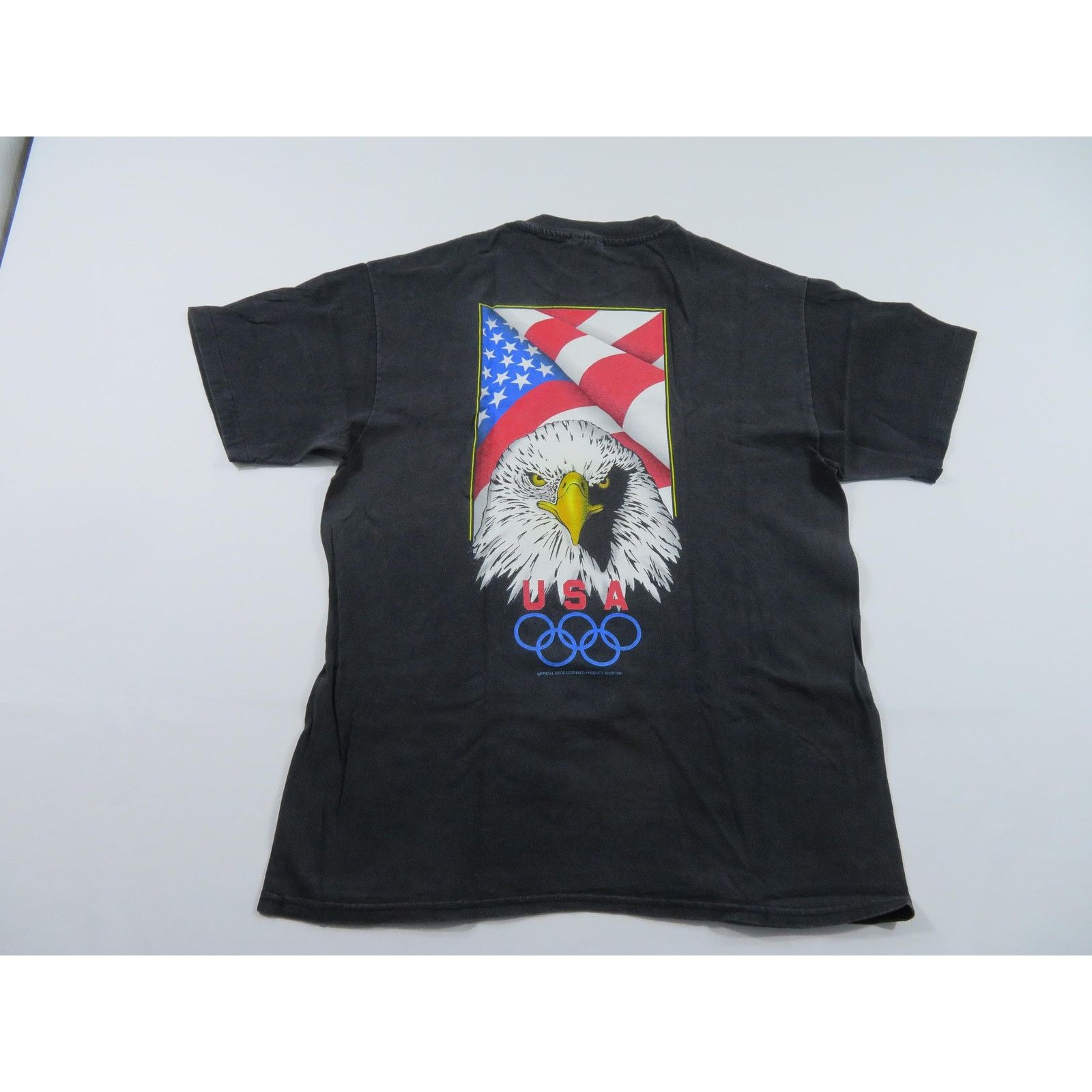 Hanes America's Team 1996 Olympics Black T-Shirt Double Sided Sz L Size US L / EU 52-54 / 3 - 1 Thumbnail