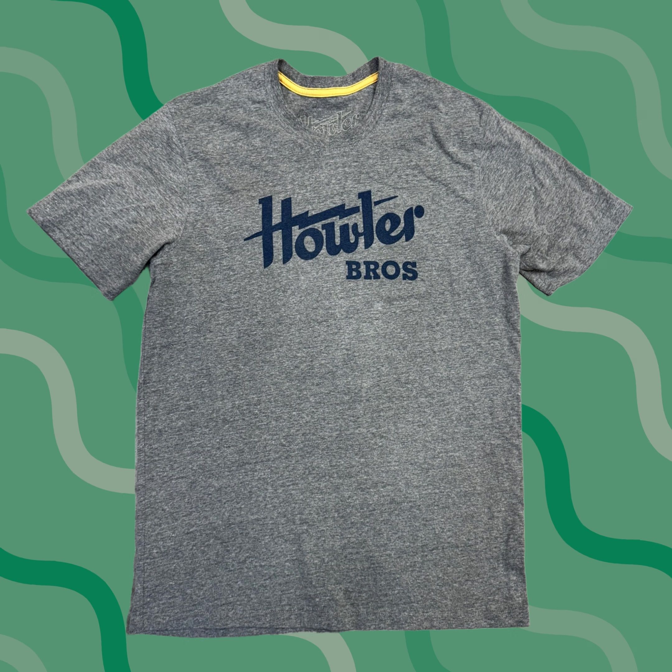 Logo 7 Howler Bros Shirt Mens M Gray Graphic Tee Crewneck Tagless Size US M / EU 48-50 / 2 - 1 Thumbnail