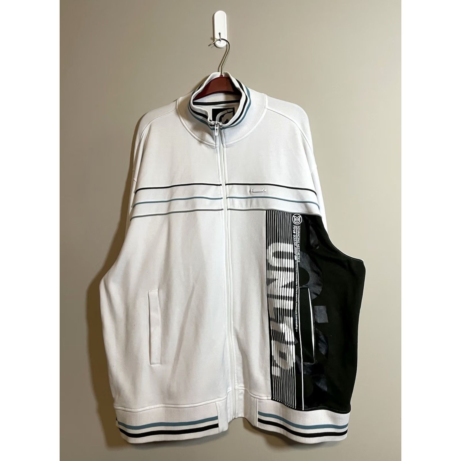 Ecko Unltd. VINTAGE Ecko Unltd Track Jacket White Striped Zip 5XL Men Full Zip Sweatshirt Hip Hop Street Size US XXL / EU 58 / 5 - 2 Thumbnail