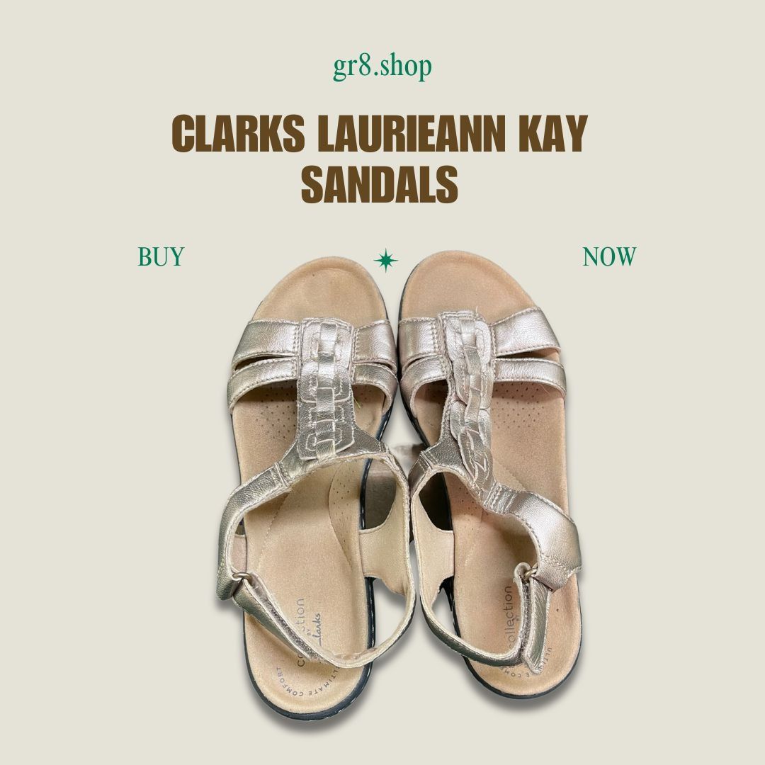 Clarks Clarks Laurieann Kay Womens Sandals Metallic Leather Adjusta Size US 6 / IT 36 - 1 Thumbnail