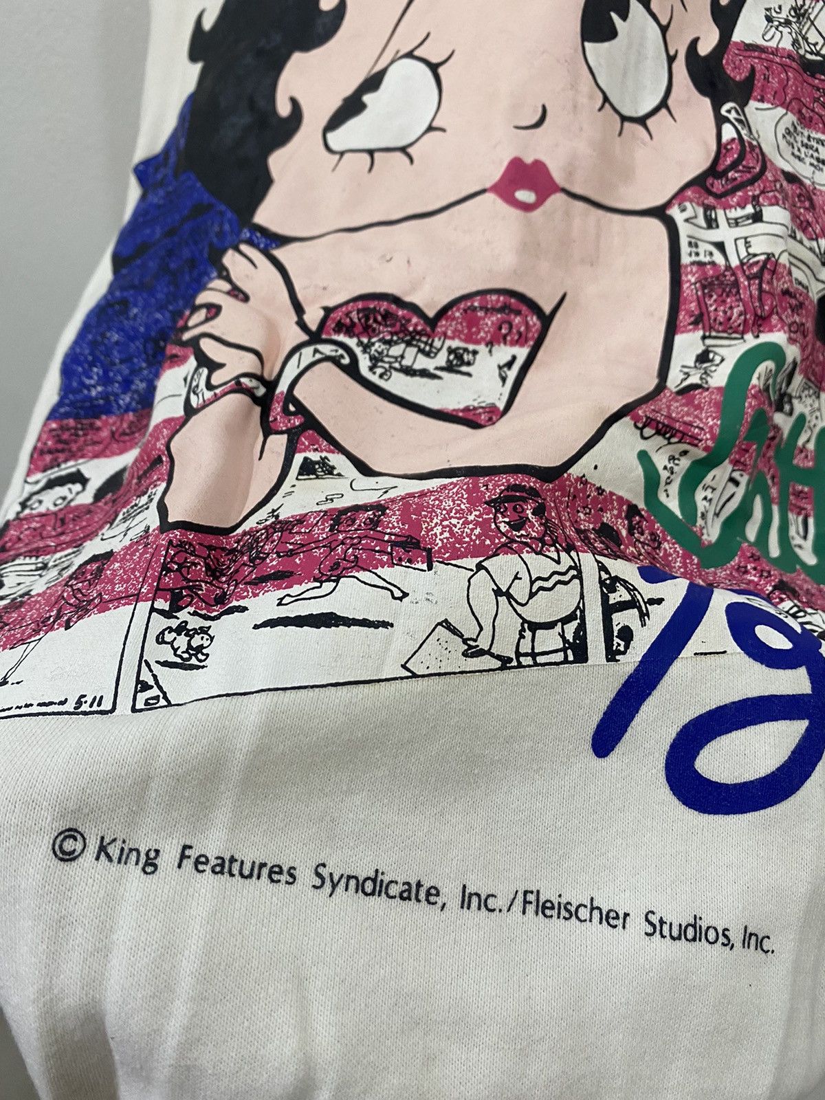 Anime × Cartoon Network × Vintage ✅ Vintage BETTY BOOP rare white streetwear sweatshirt Size US M / EU 48-50 / 2 - 5 Thumbnail