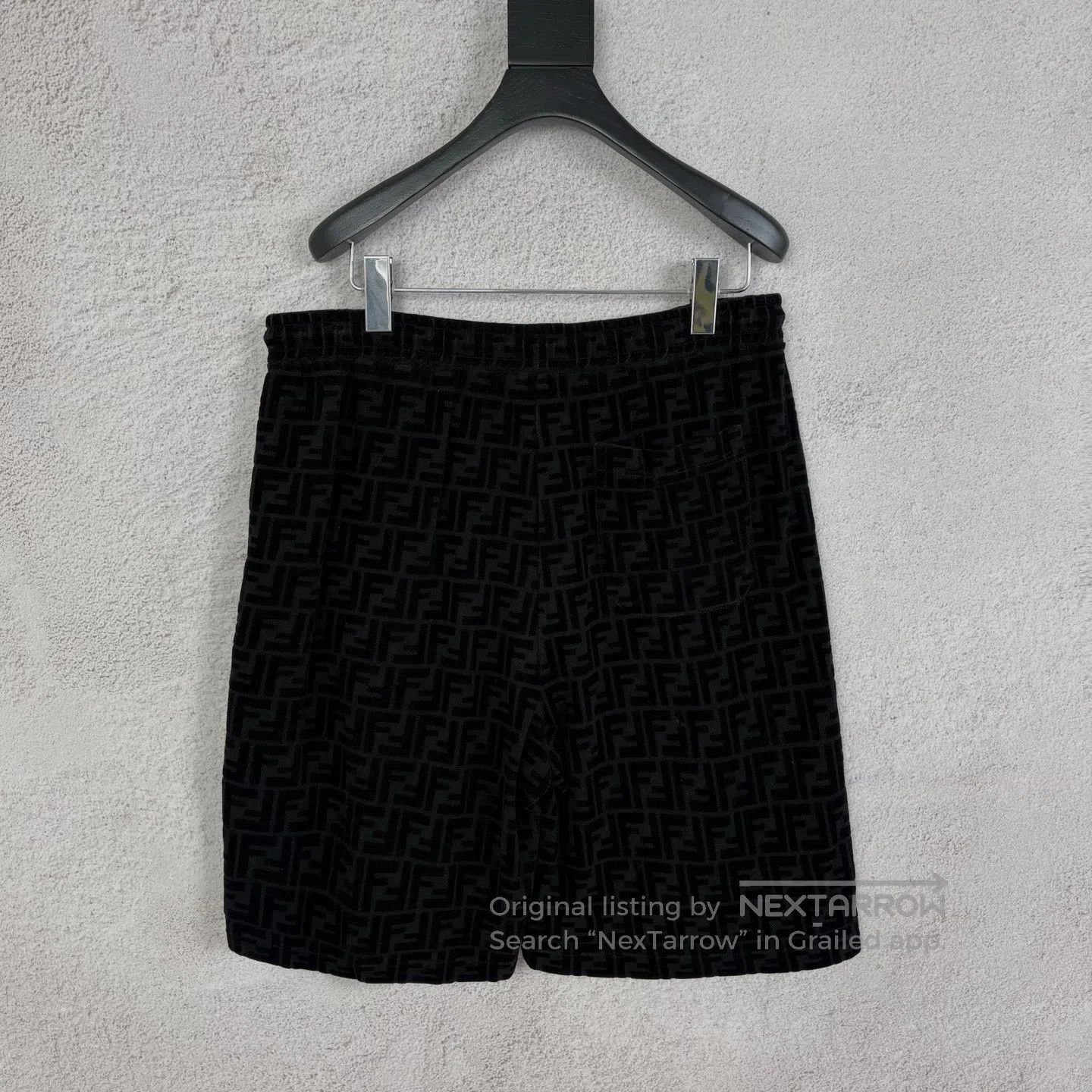 Fendi FENDI LOGO-printed velcro shorts Size US 36 / EU 52 - 2 Thumbnail