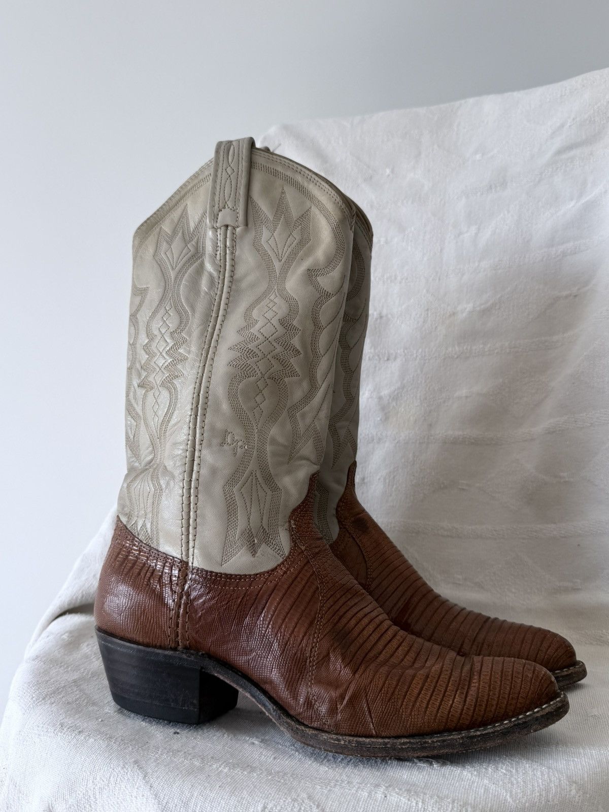 Dan Post Vintage Dan Post Rodeo Cowboy Western Leather Boots Size US 5.5 / EU 38 - 1 Thumbnail