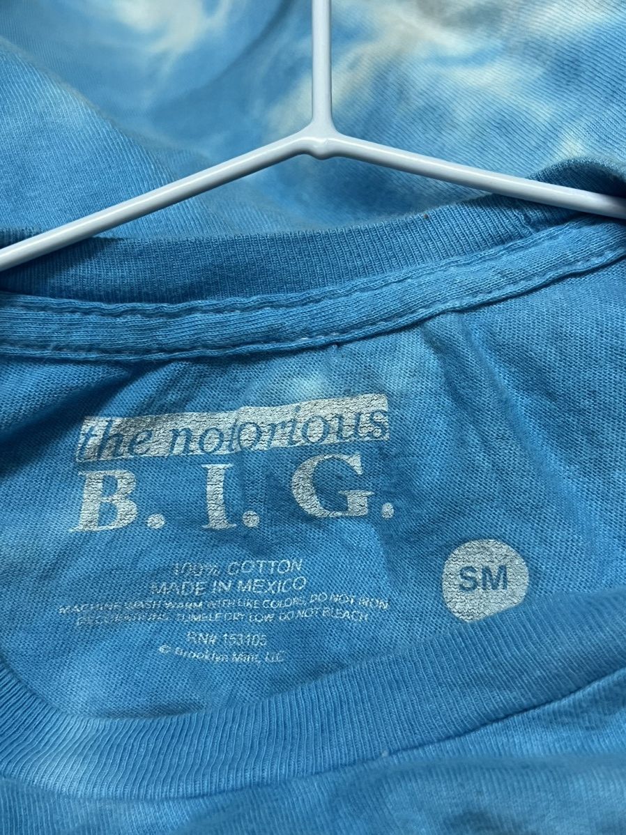 Band Tees The notorious BIG tie dye blue tee Size US M / EU 48-50 / 2 - 6 Thumbnail