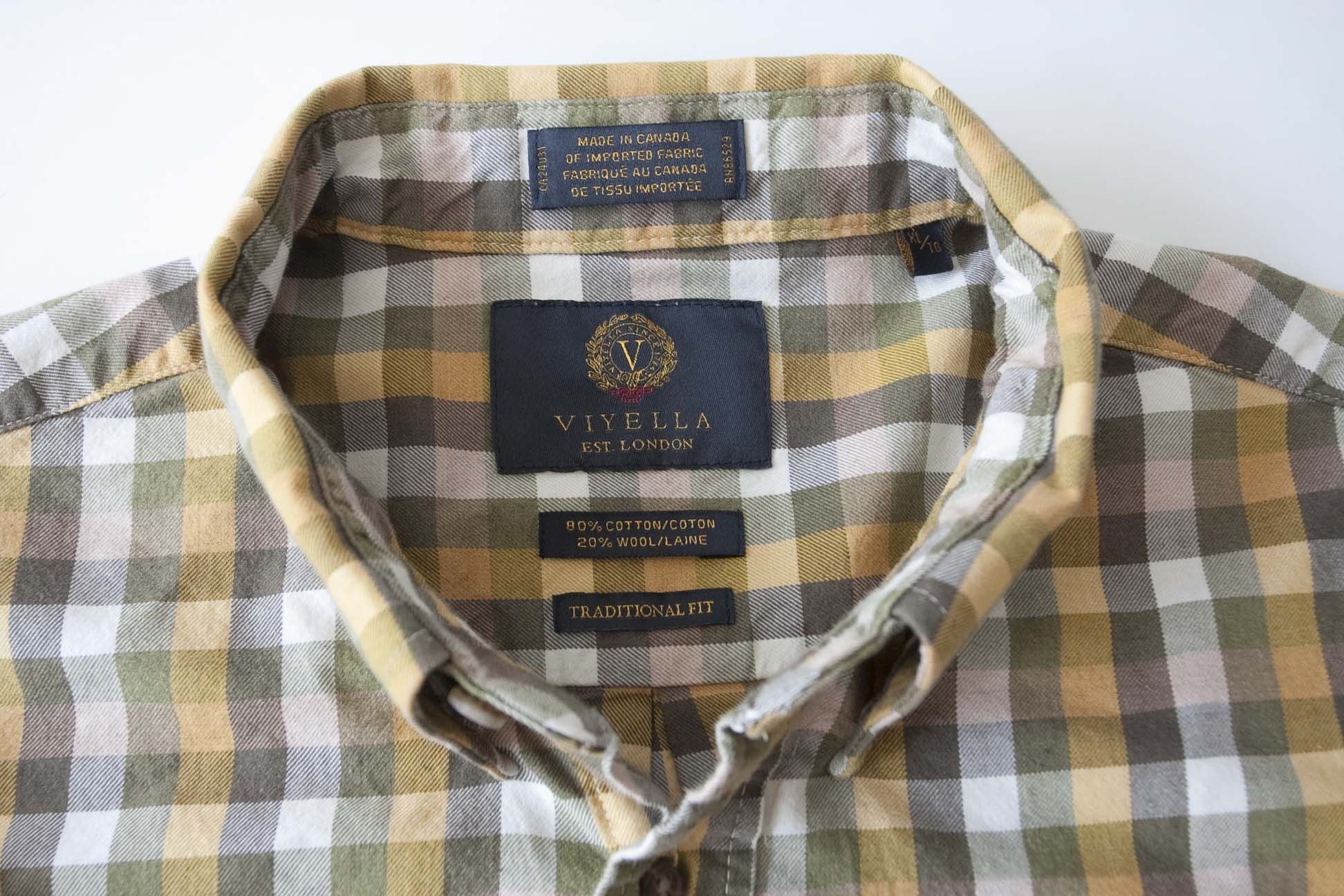 Viyella Viyella Shirt Flannel Made in Canada Size XL Size US XL / EU 56 / 4 - 3 Thumbnail