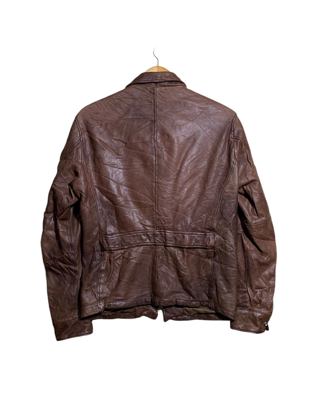 BEAUTY&YOUTH × United Arrows 🔥UTD ARROW SHEEPSKIN LEATHER BIKER JACKETS Size US M / EU 48-50 / 2 - 4 Thumbnail