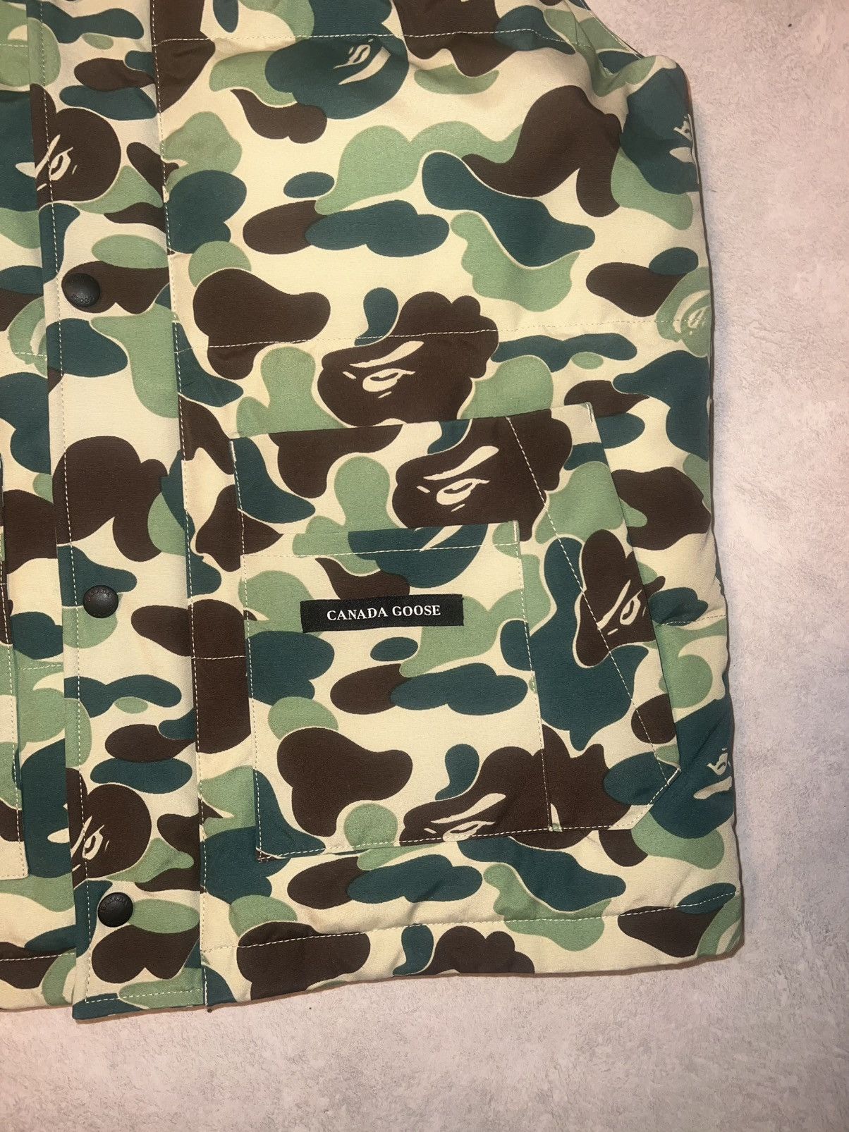 Bape × Canada Goose Bape X Canada Goode Vest ABC Green Size US M / EU 48-50 / 2 - 4 Thumbnail