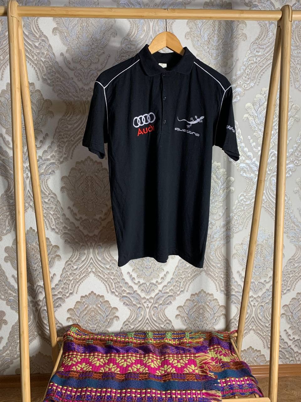 NASCAR Vintage Audi Quattro Racing T-shirt Motorcycle Y2K 90s Size US L / EU 52-54 / 3 - 1 Thumbnail