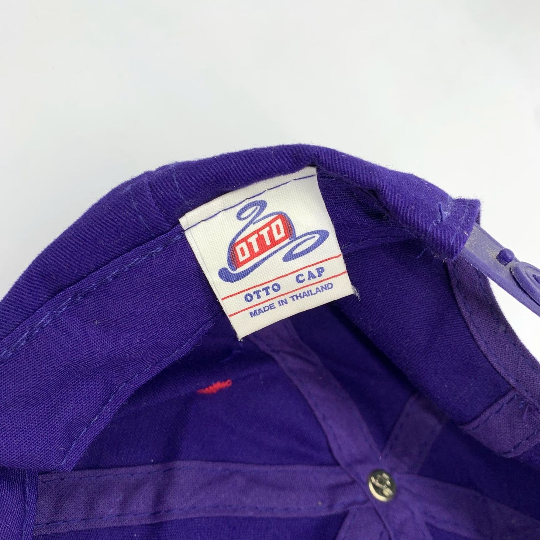 Vintage Otto Hat Cap Snap Back Mens Purple Red Twill Baseball Blank Adjustable One Size Size ONE SIZE - 7 Thumbnail