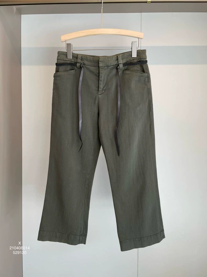 Brunello Cucinelli Brunello Cucinelli Beaded Cotton Casual Pants - dmc Size US 34 / EU 50 - 1 Thumbnail
