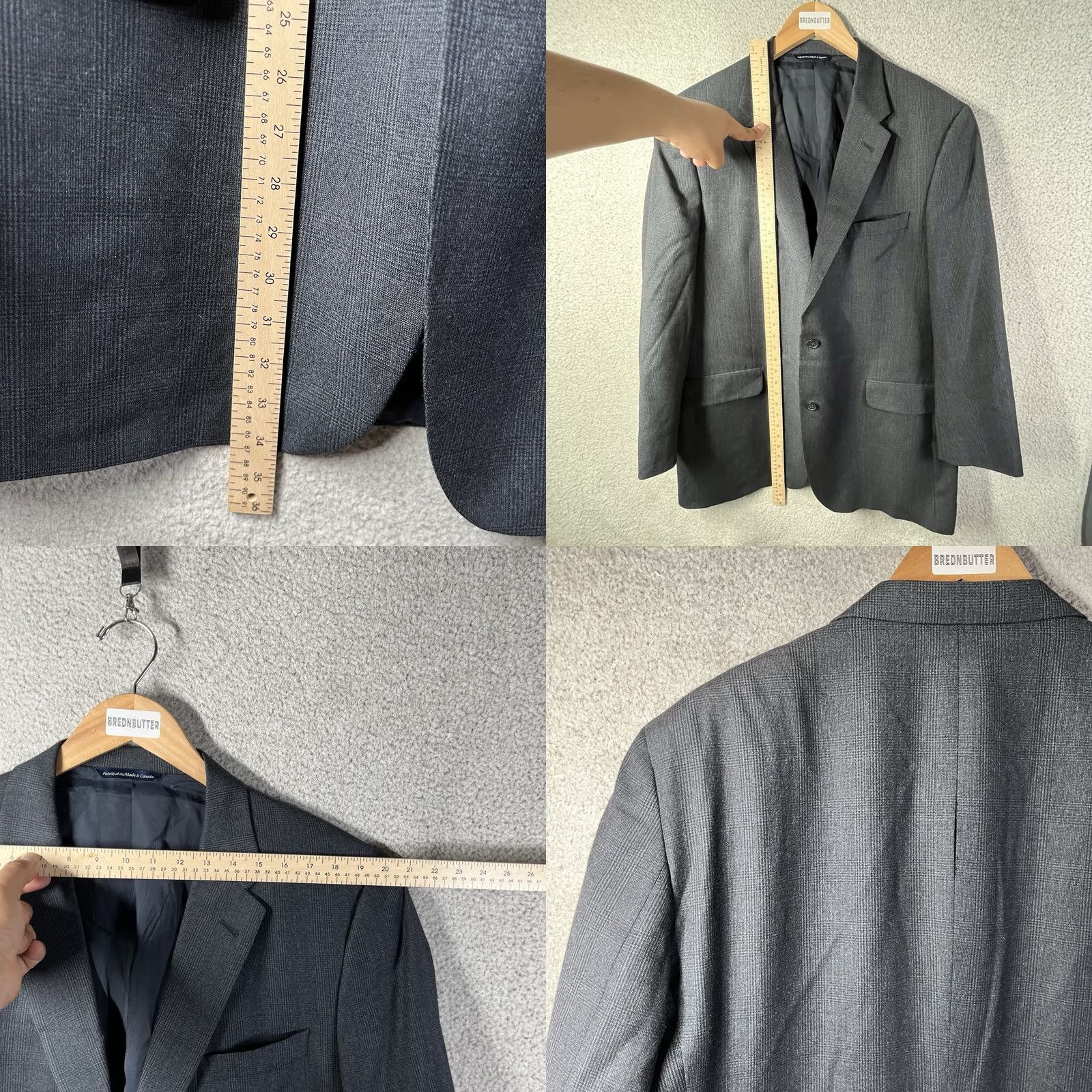 Vintage Coppley Loro Piana Sport Coat Blazer Mens 46 Blue Wool 2 Button Notch Lapel Regular 2 Piece Dry Clean Only Men's Suit Coat Size 46R - 10 Thumbnail