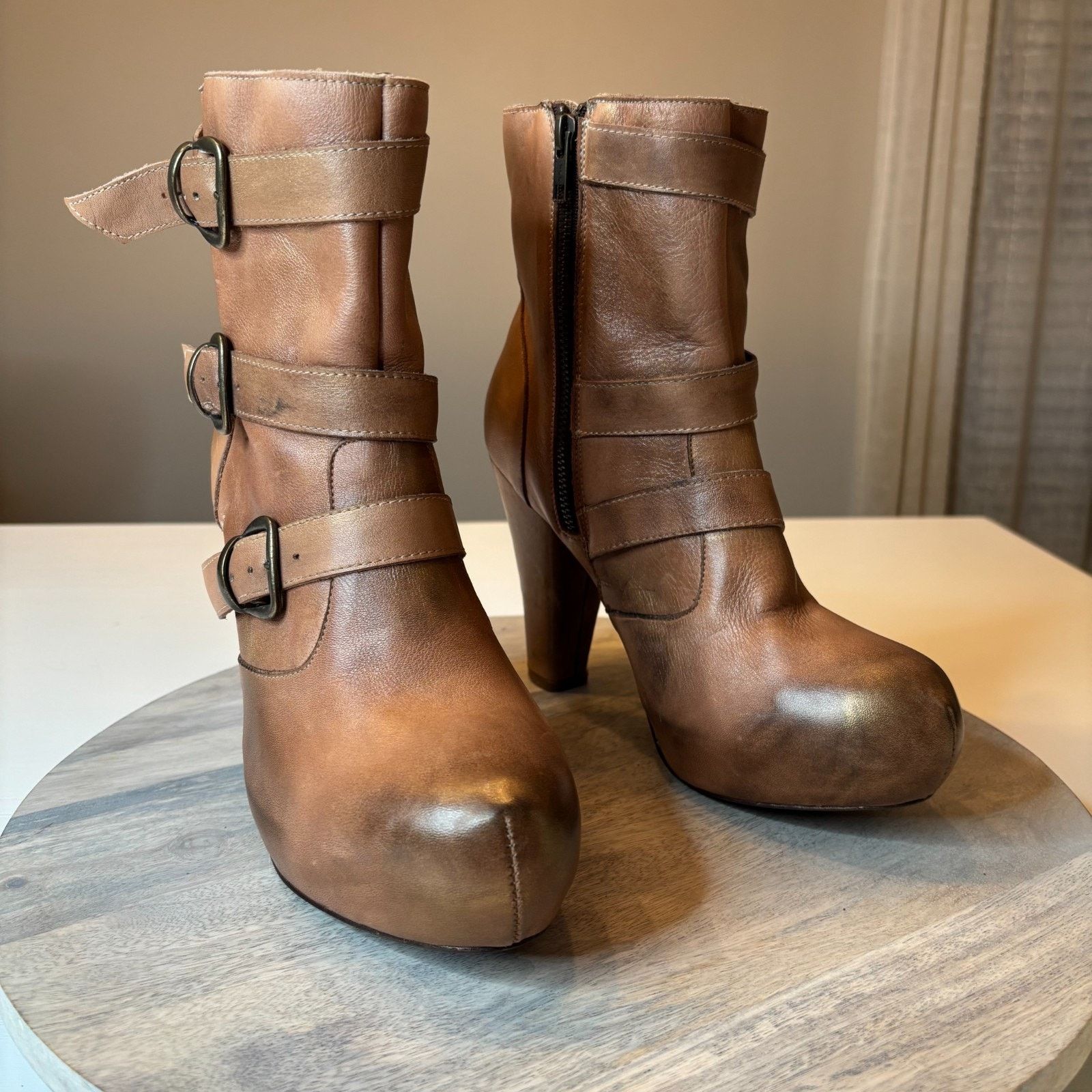 Bed Stu Bed Stu Cobbler Series Distressed Ankle Boots Women's Size 9 Size US 9 / IT 39 - 1 Thumbnail